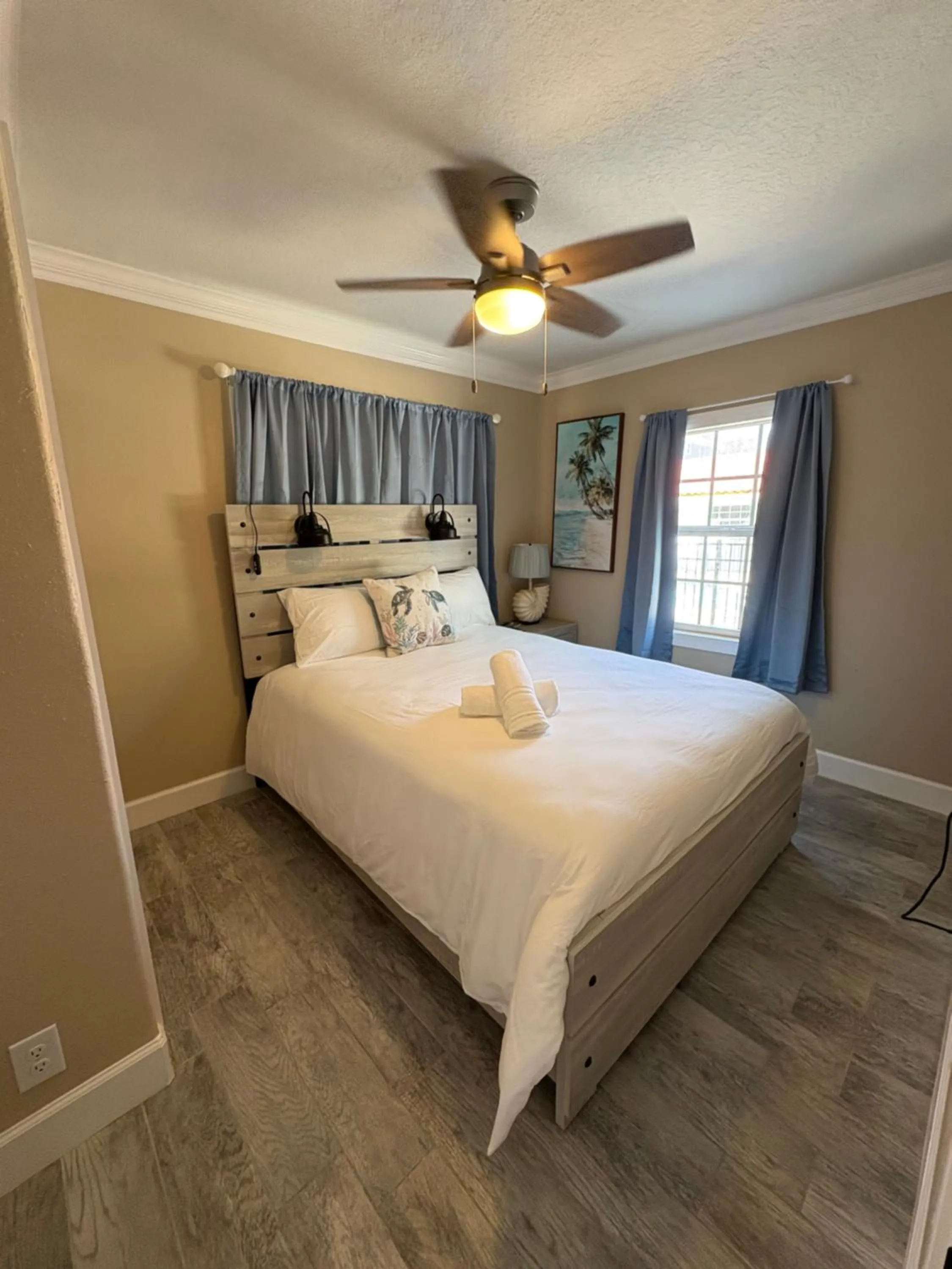 Bed in Blue Waters Treasure Island