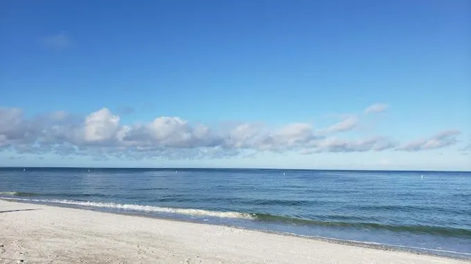 Beach in Blue Waters Treasure Island