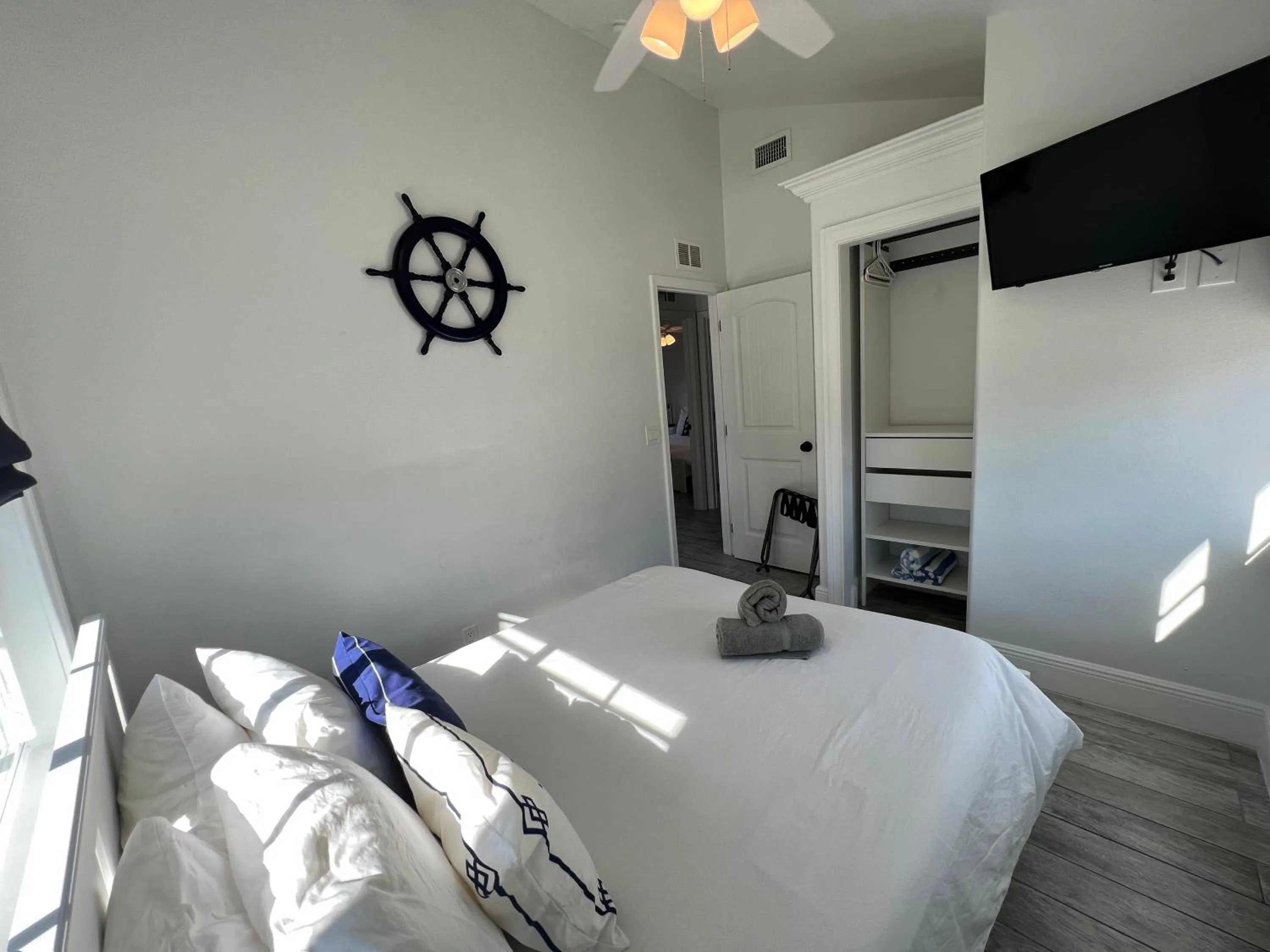 Bed in Blue Waters Treasure Island