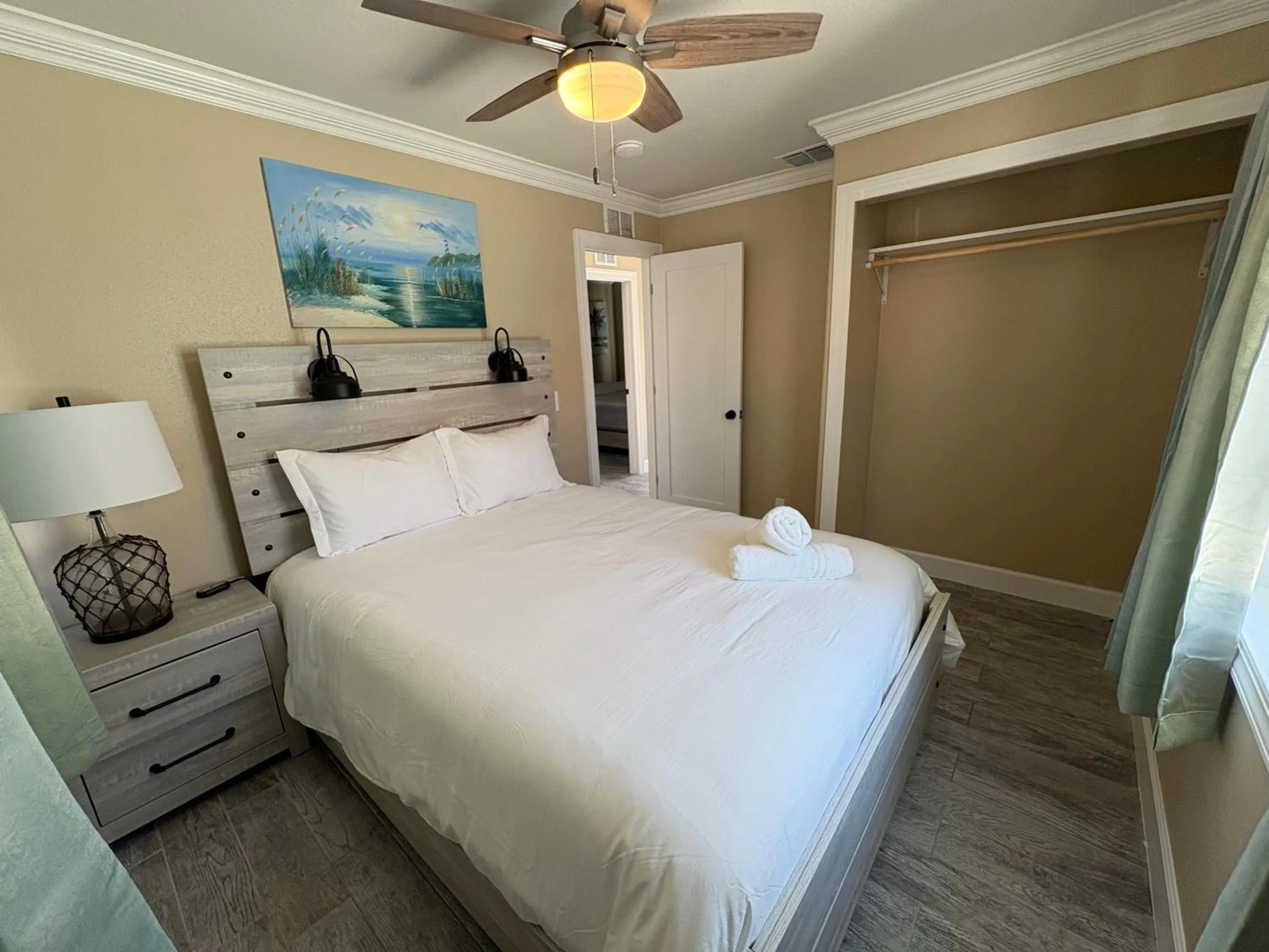 Bed in Blue Waters Treasure Island