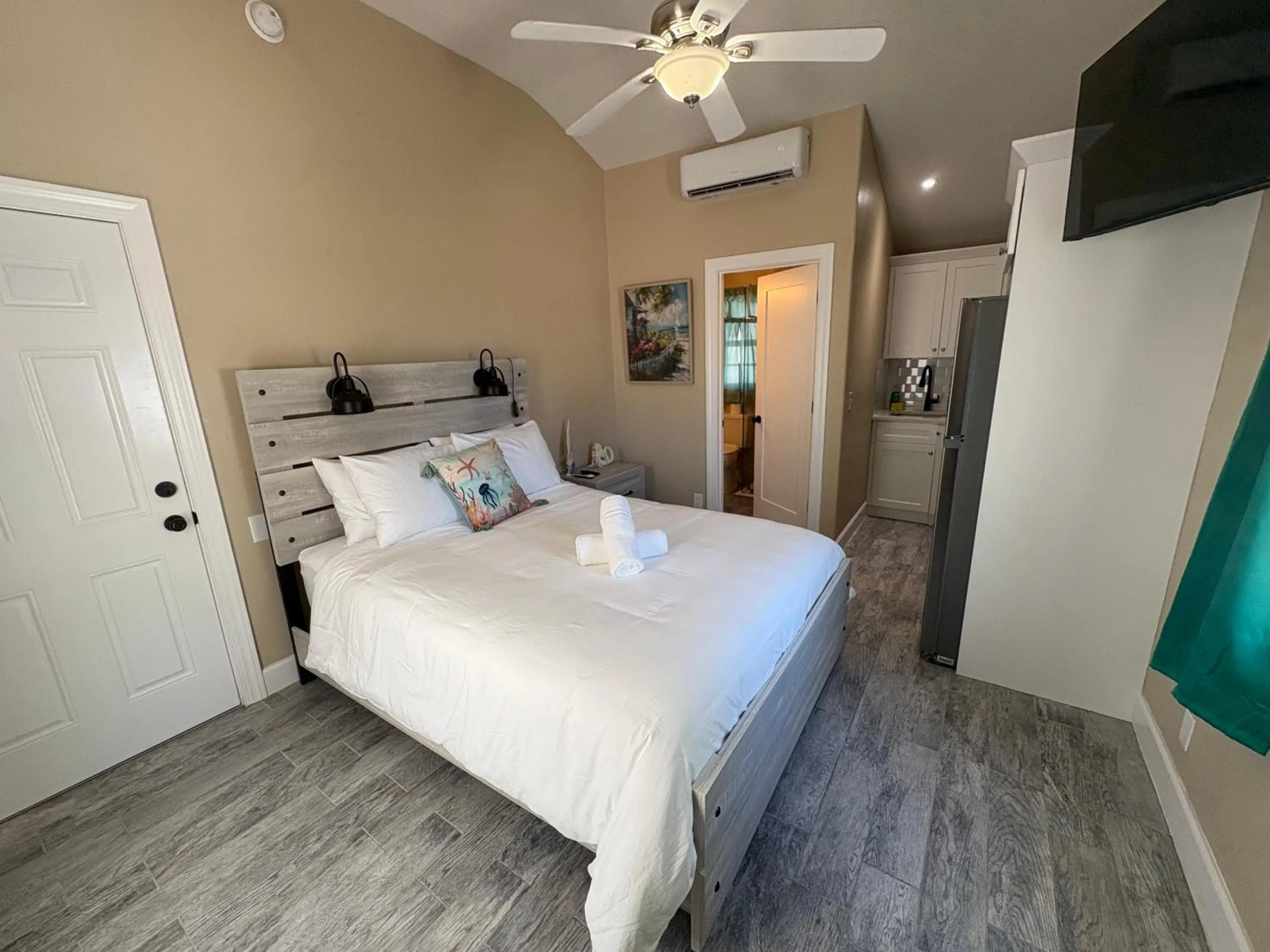 Bed in Blue Waters Treasure Island