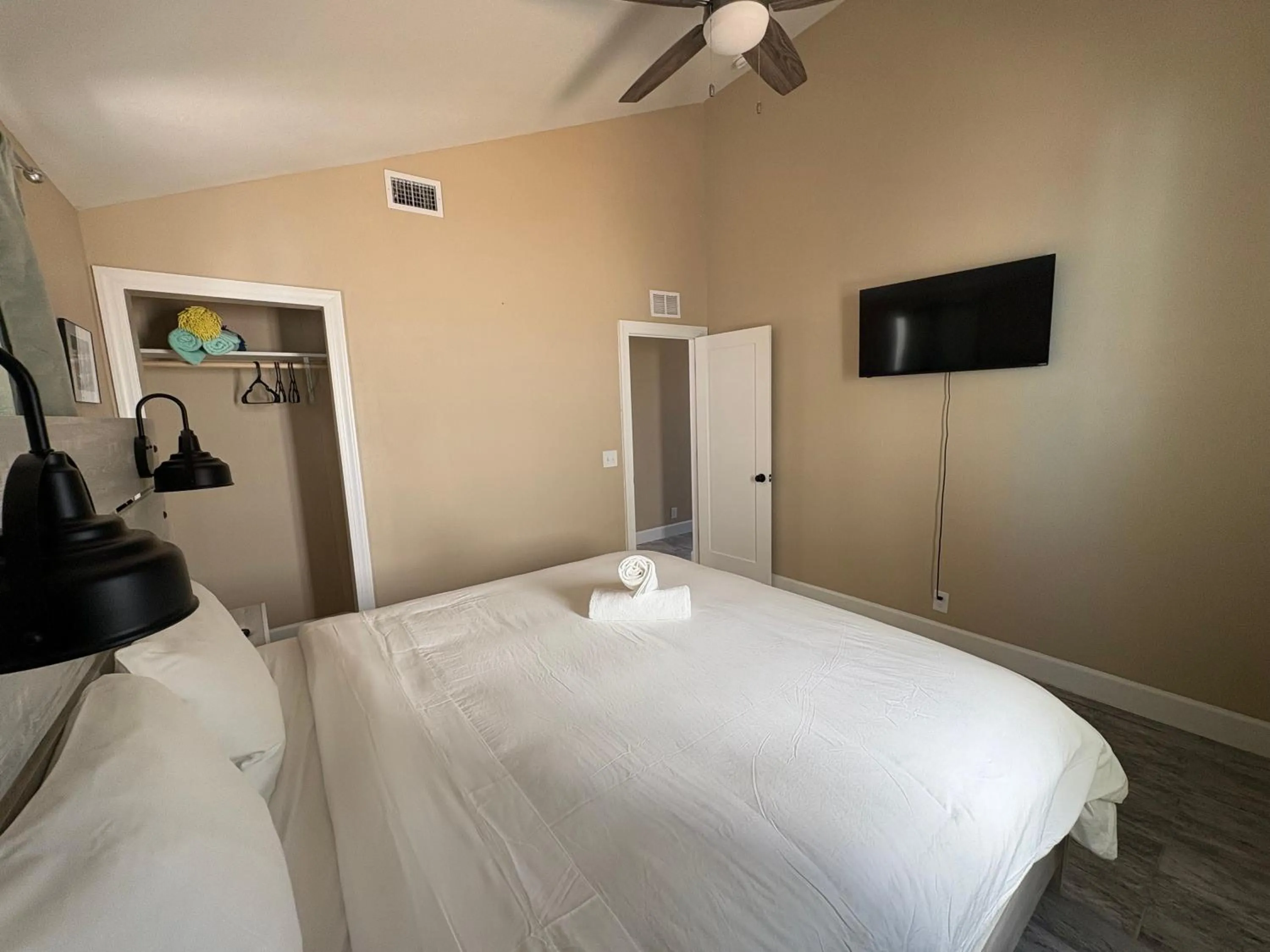 Bed in Blue Waters Treasure Island