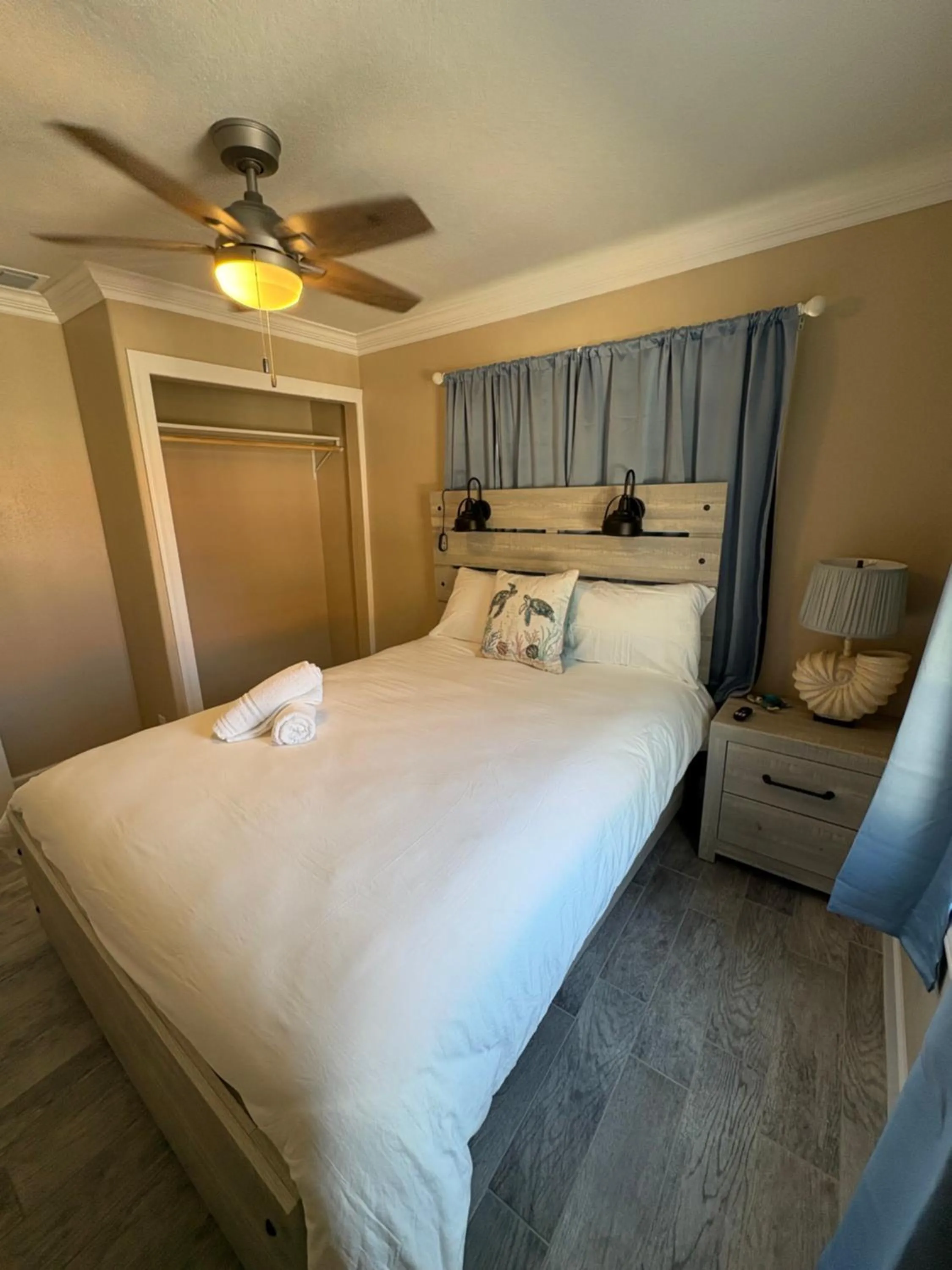 Bed in Blue Waters Treasure Island