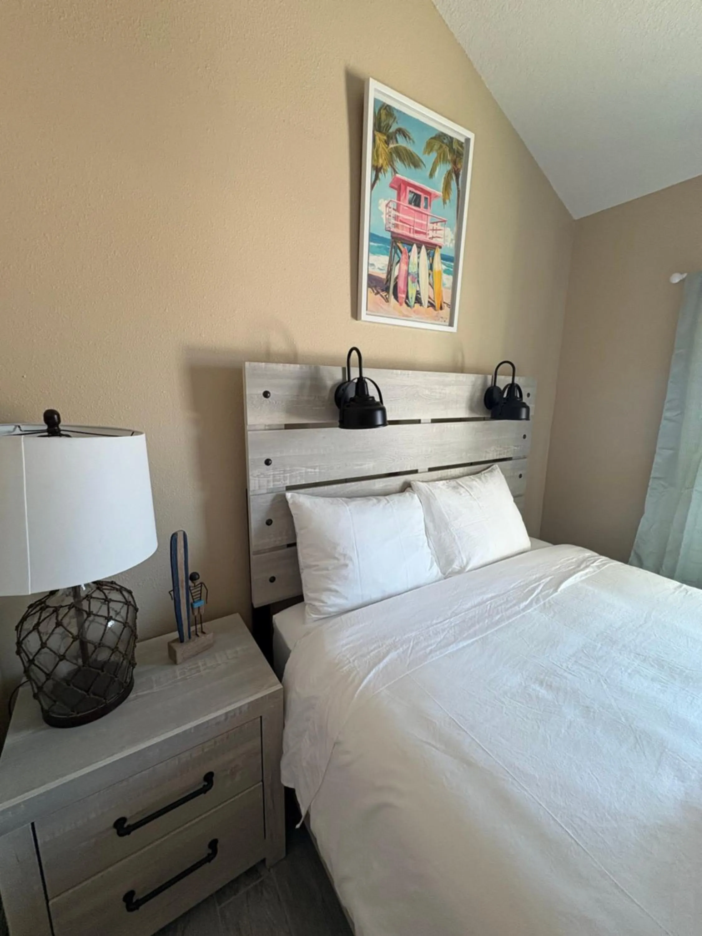 Bed in Blue Waters Treasure Island