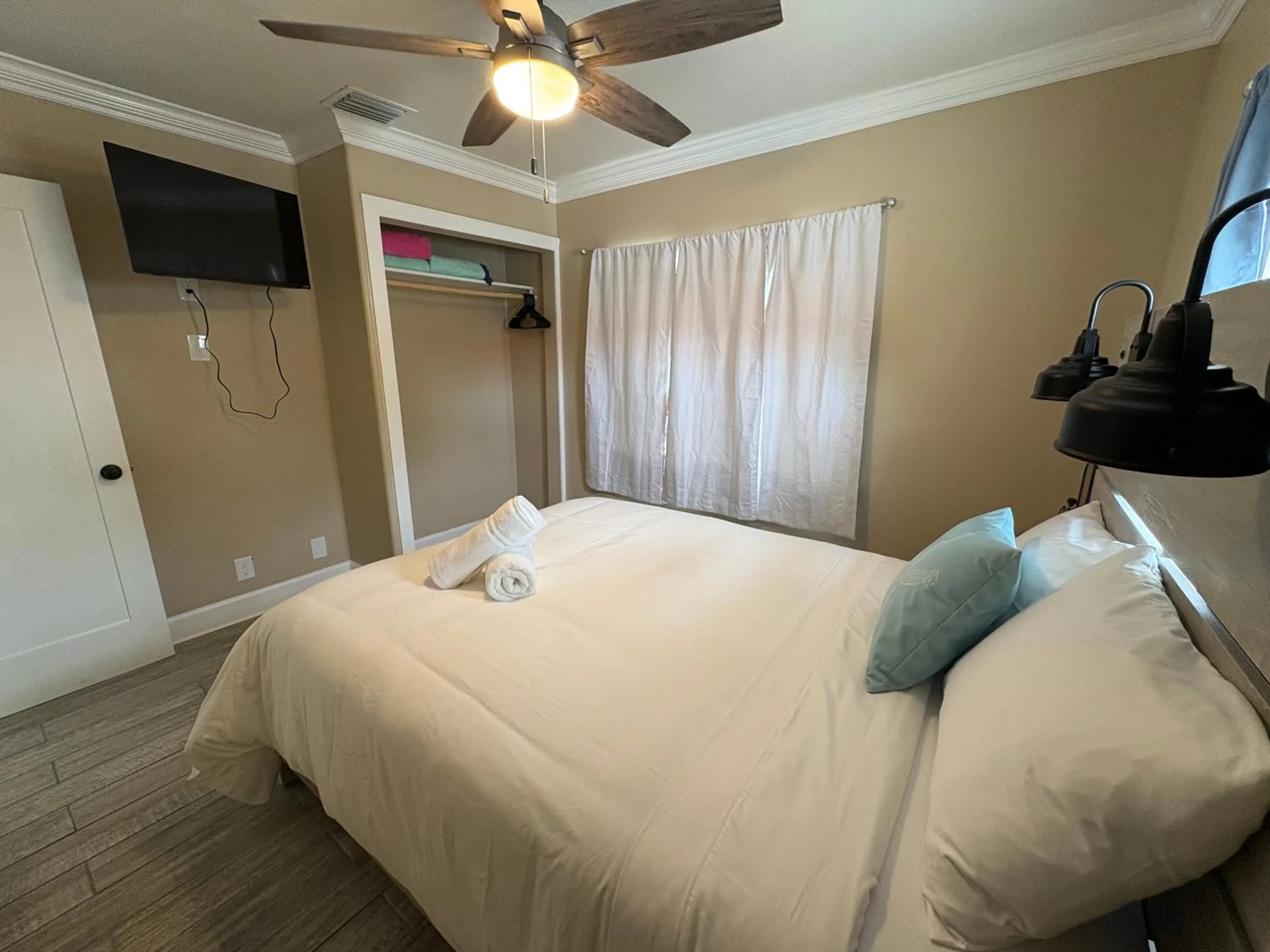 Bed in Blue Waters Treasure Island