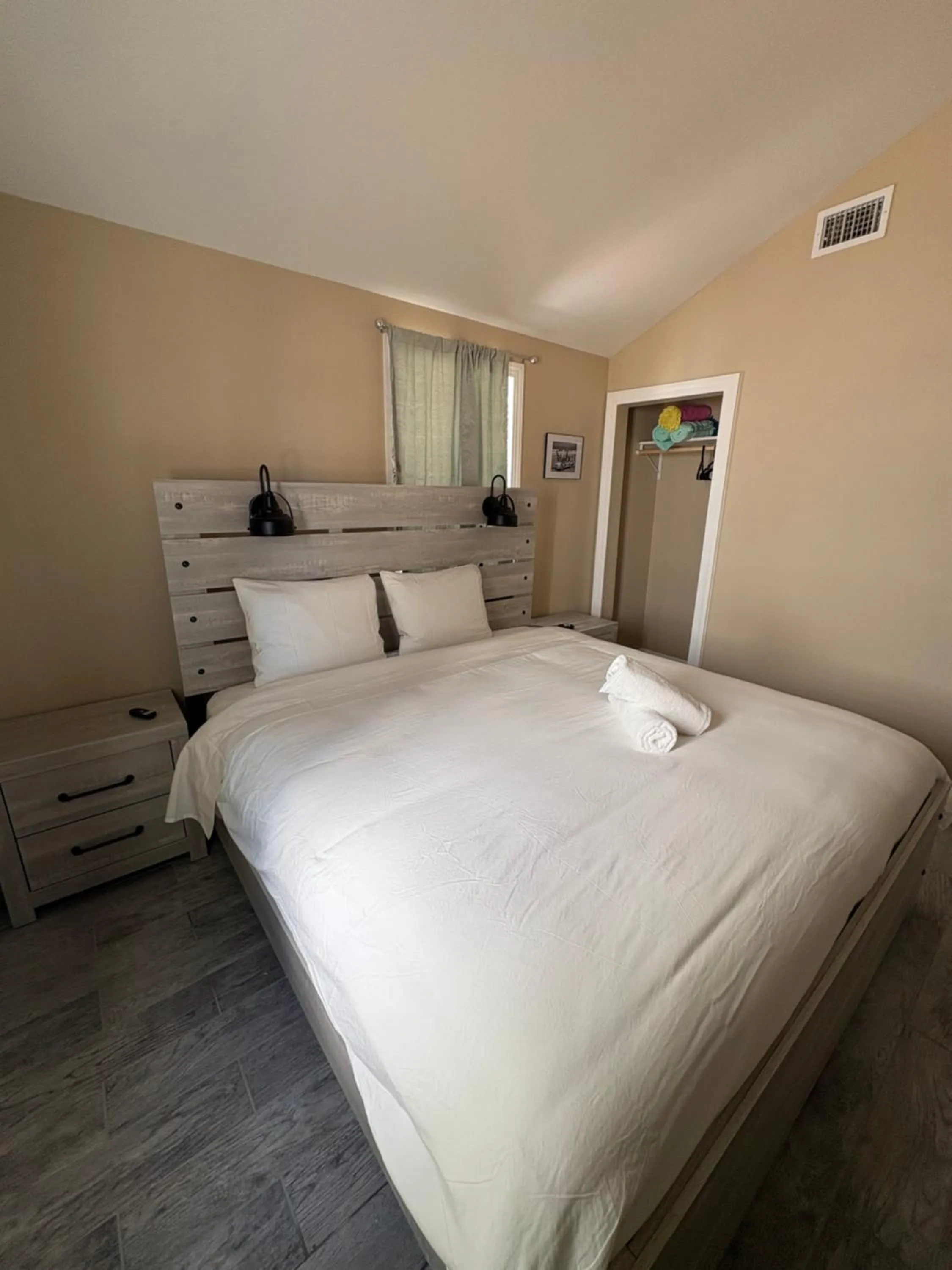 Bed in Blue Waters Treasure Island