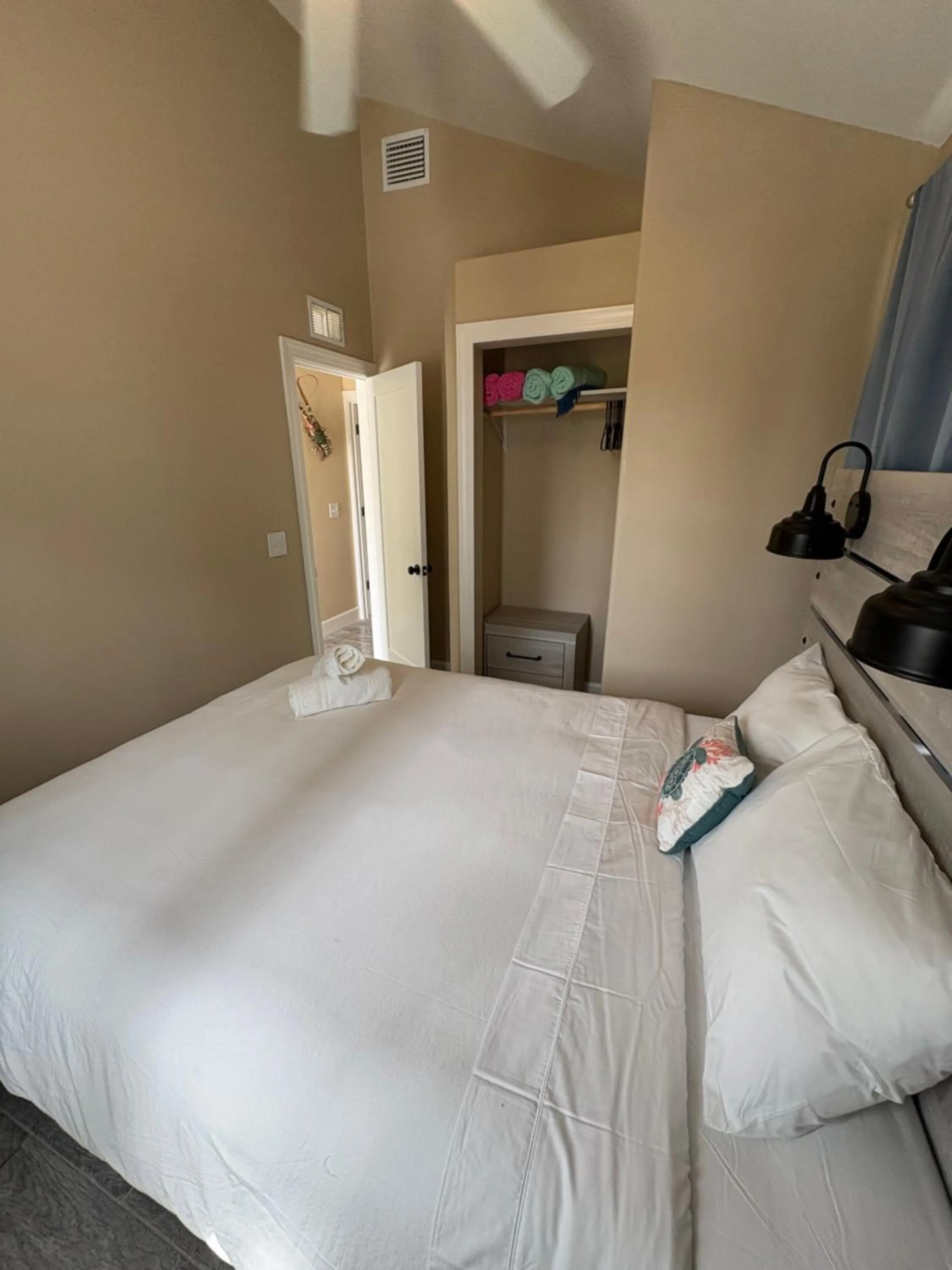 Bed in Blue Waters Treasure Island