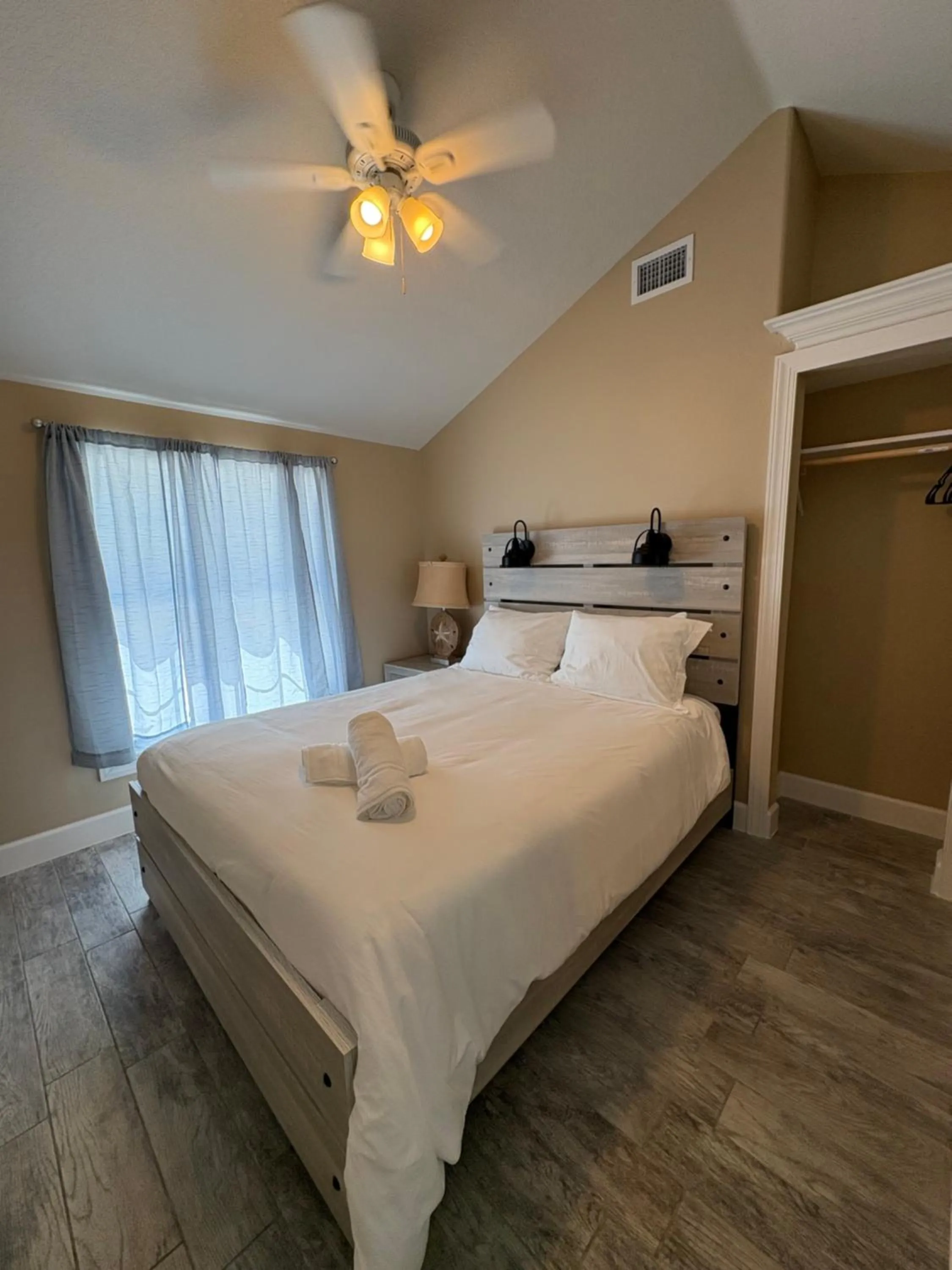 Bed in Blue Waters Treasure Island