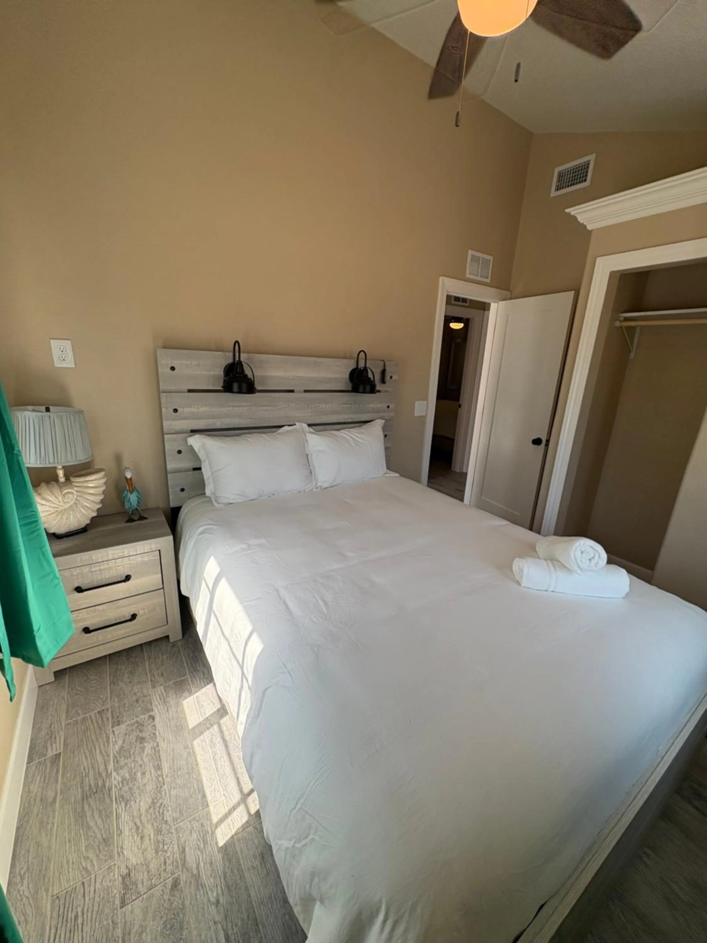 Bed in Blue Waters Treasure Island