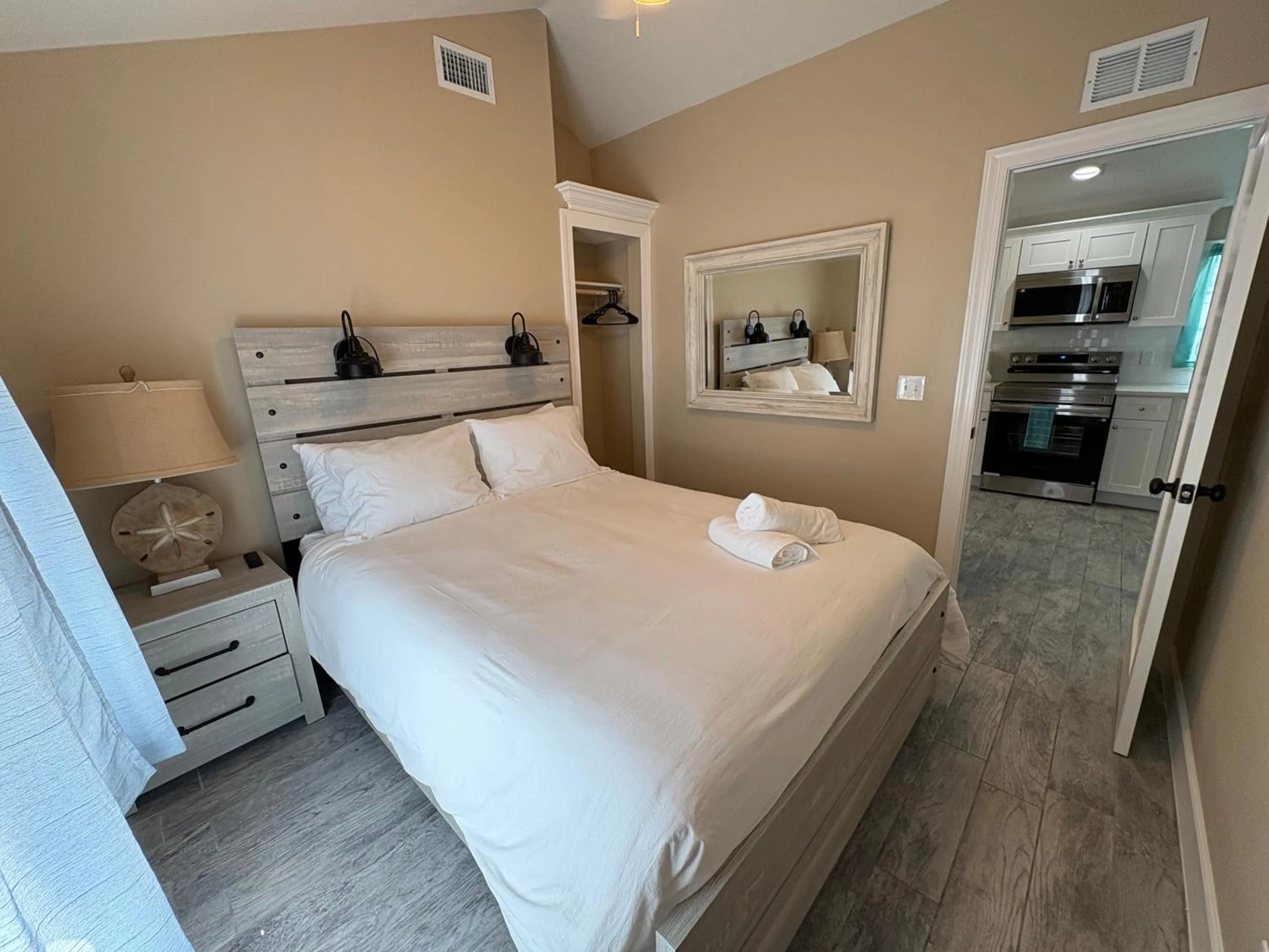 Bed in Blue Waters Treasure Island