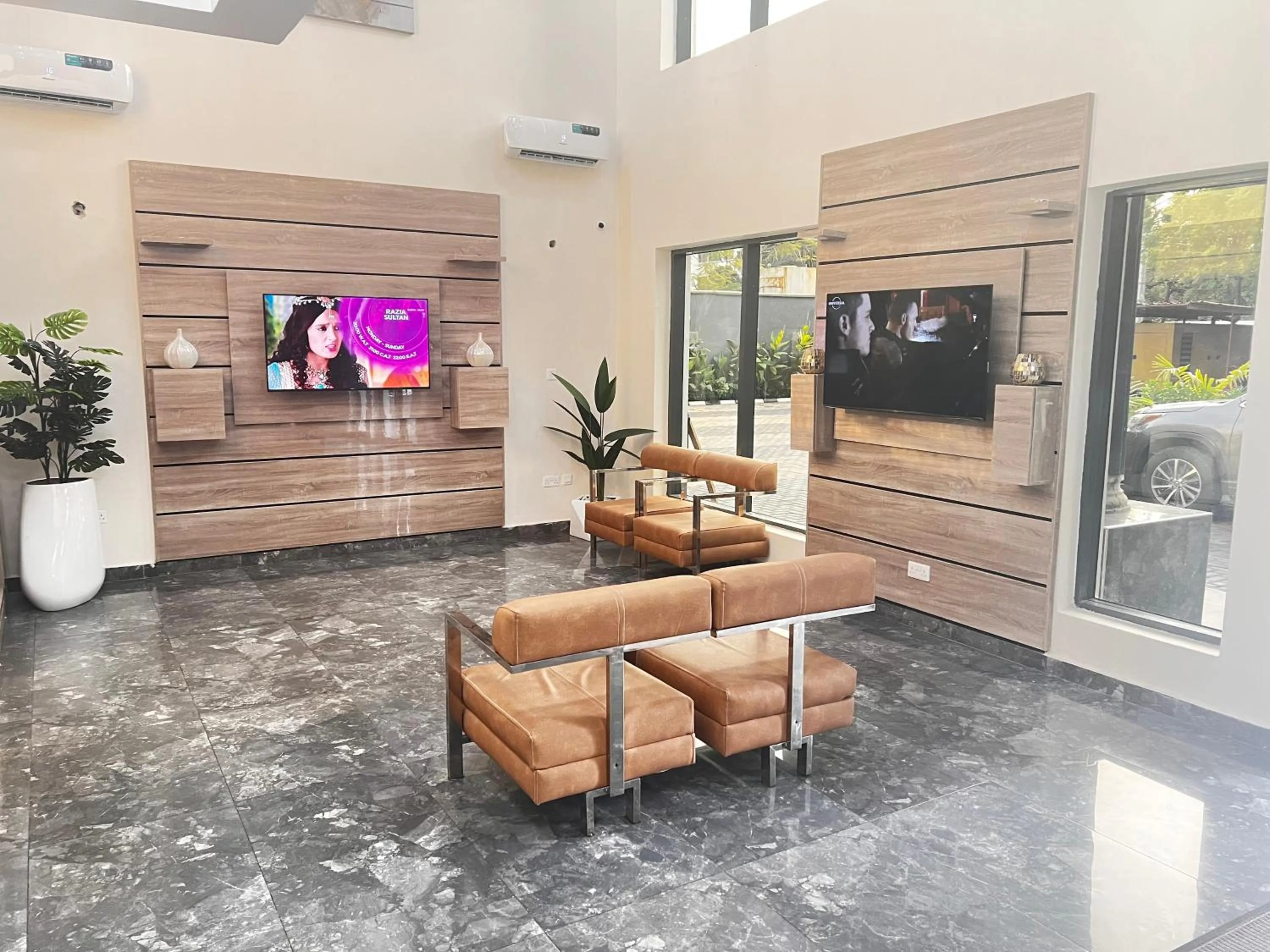 Seating area in De Rigg Place Embassy