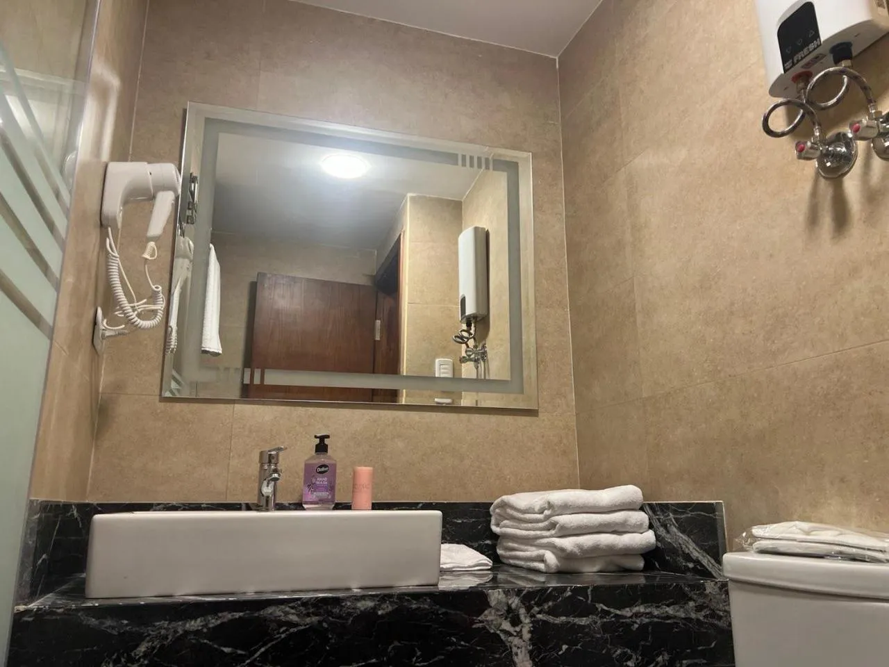 Shower in Asia Grand Museum & Pyramids view