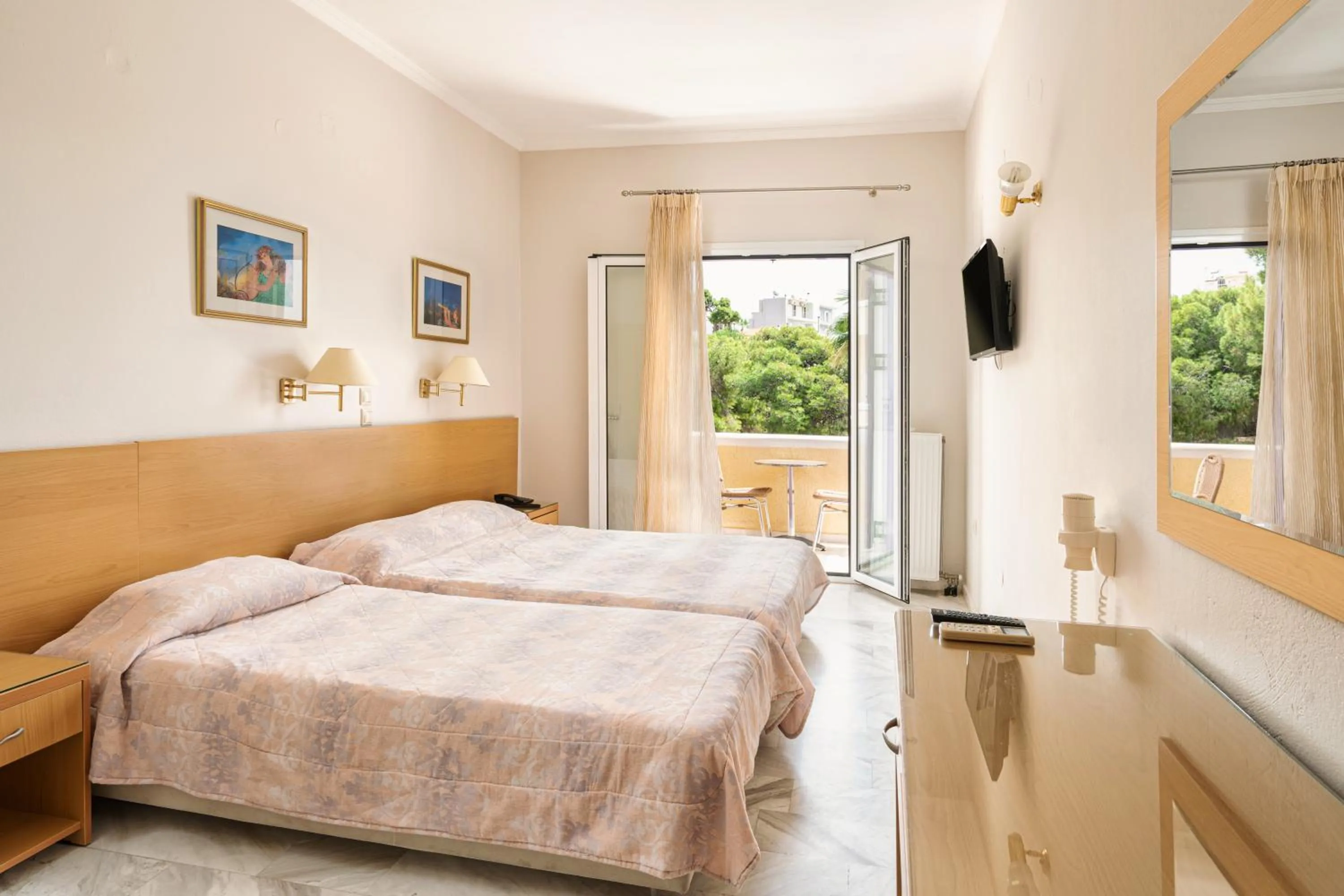 Bed in Katerina Hotel