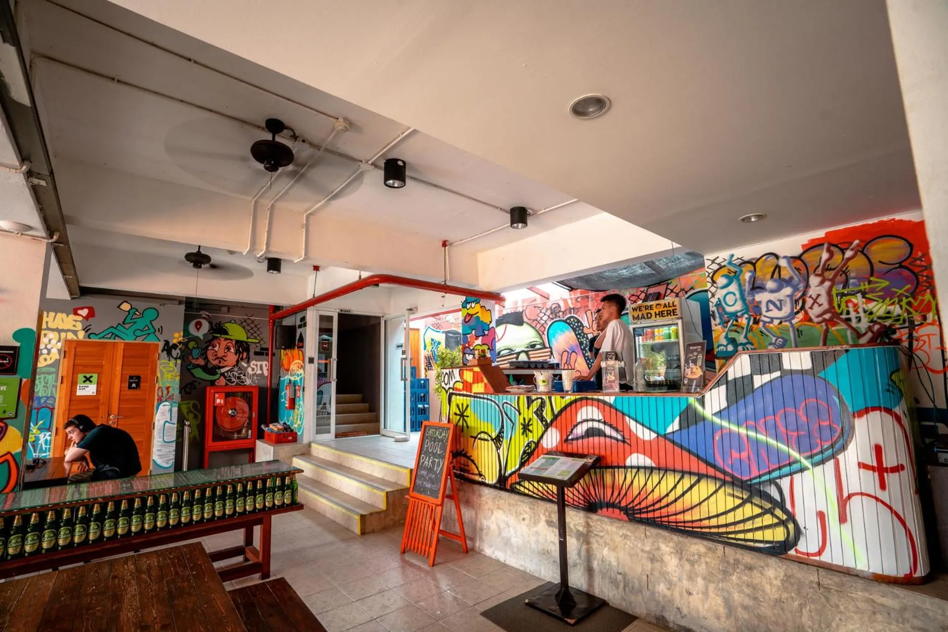 Lounge or bar in Mad Monkey Chiang Mai