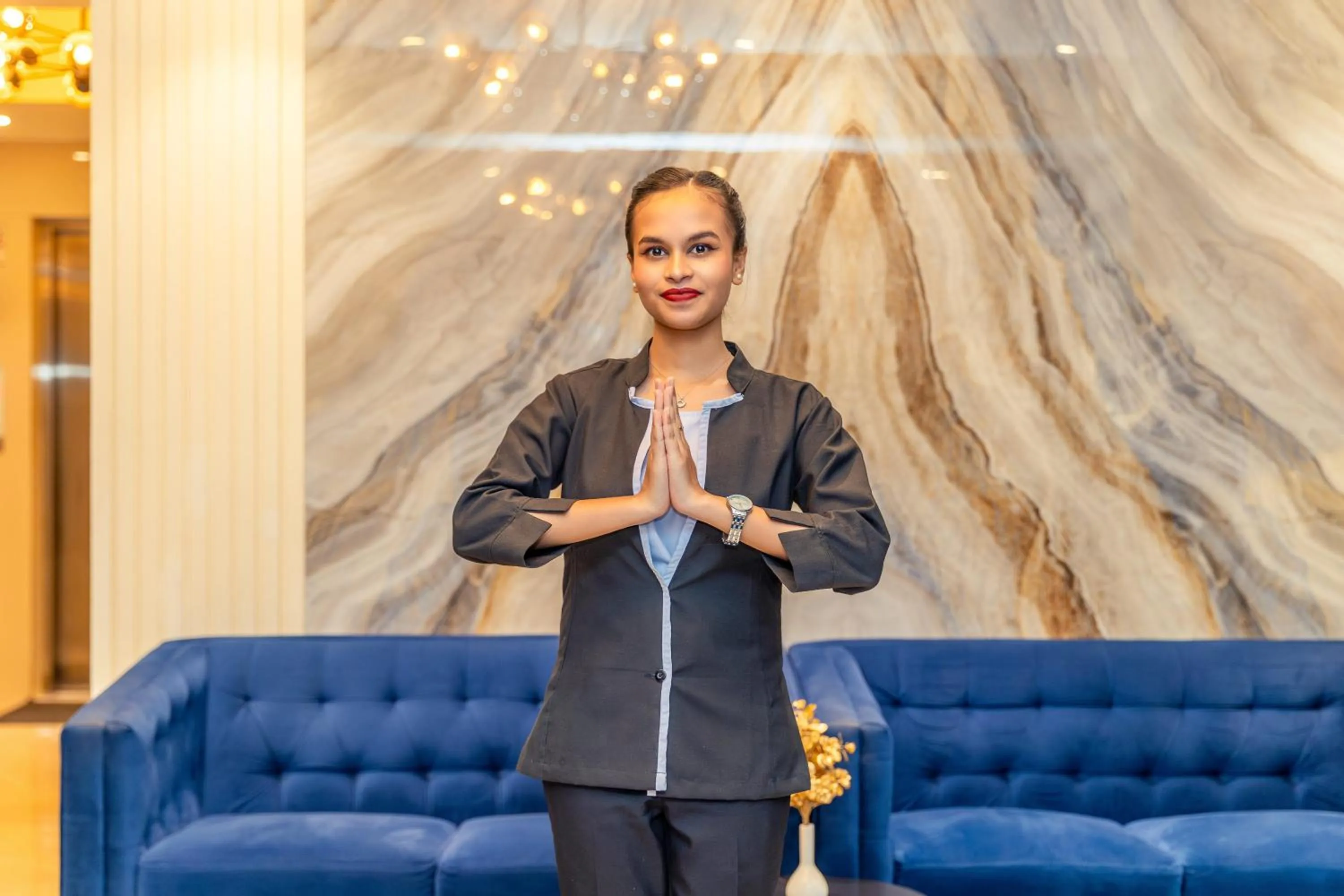 Lobby or reception in Hotel Flora