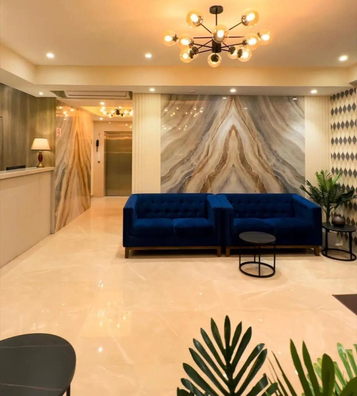 Lobby or reception in Hotel Flora