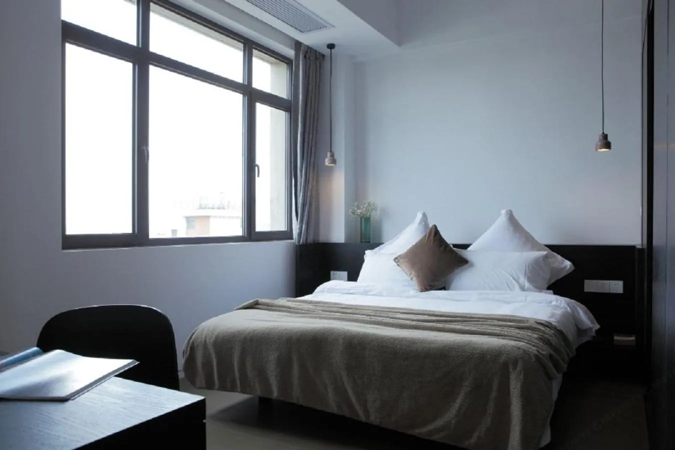 Bed in base-Shanghai Pusan Serviced Apartment