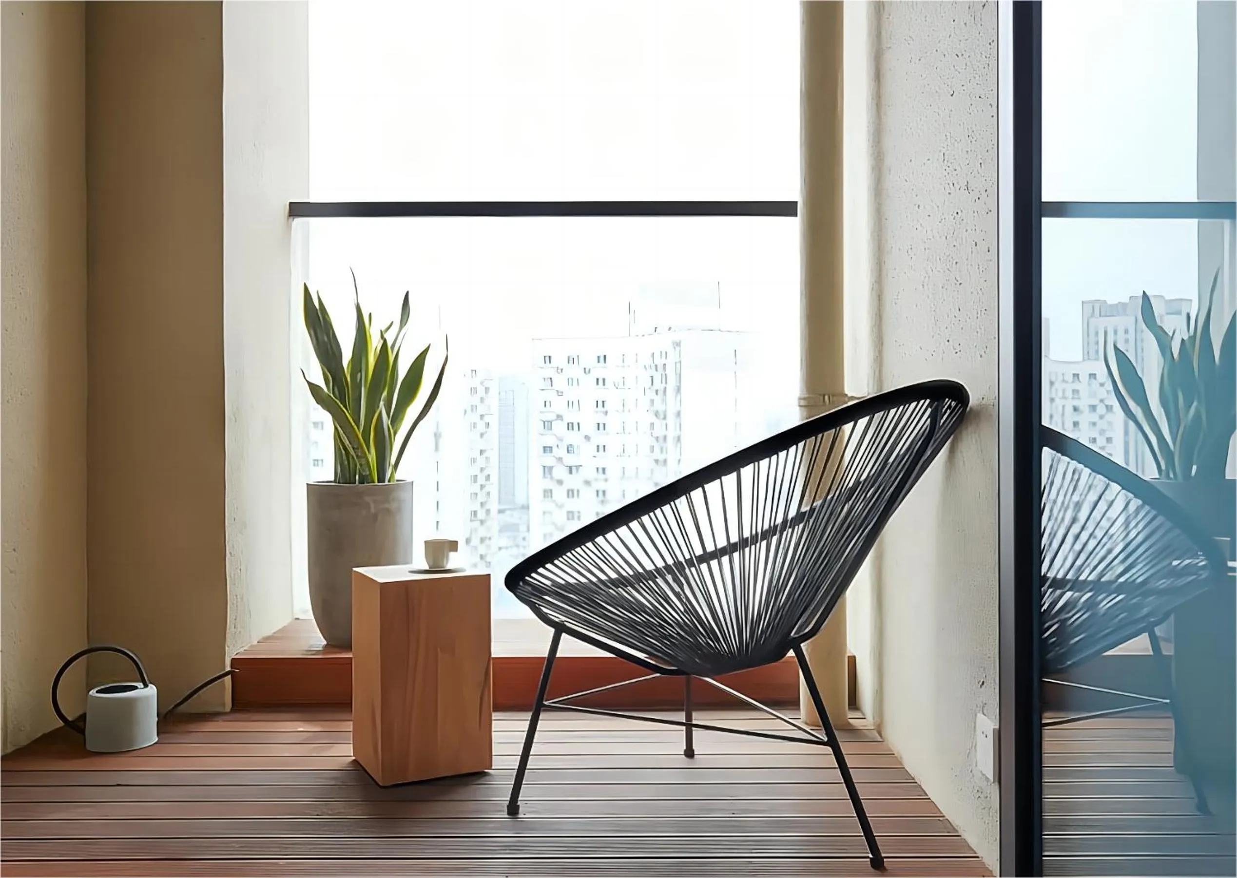 Balcony/Terrace in base-Shanghai Pusan Serviced Apartment