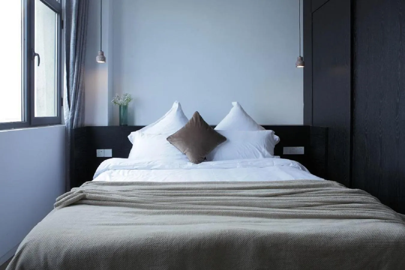 Bed in base-Shanghai Pusan Serviced Apartment