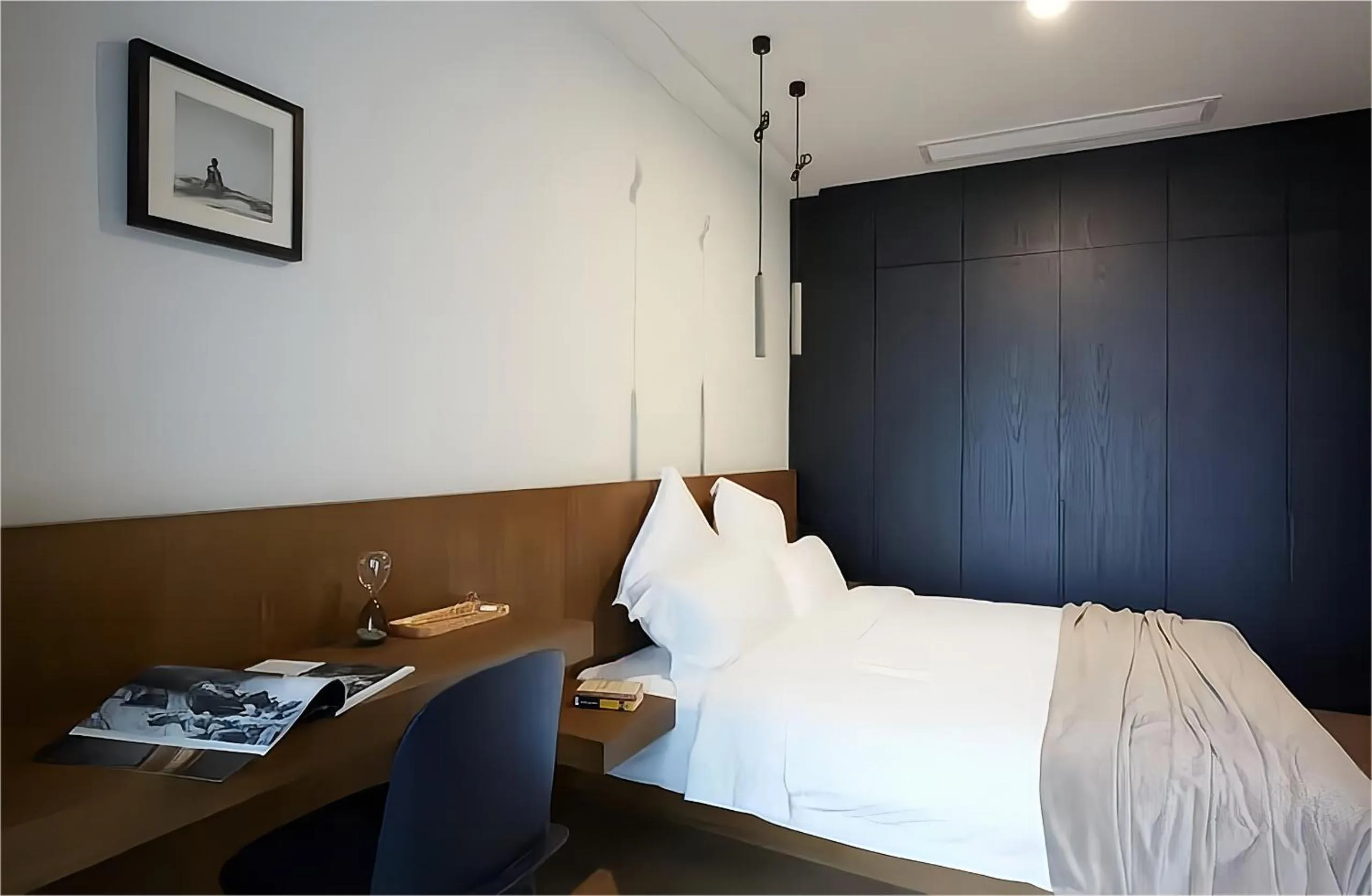 Bedroom, Bed in base-Shanghai Pusan Serviced Apartment
