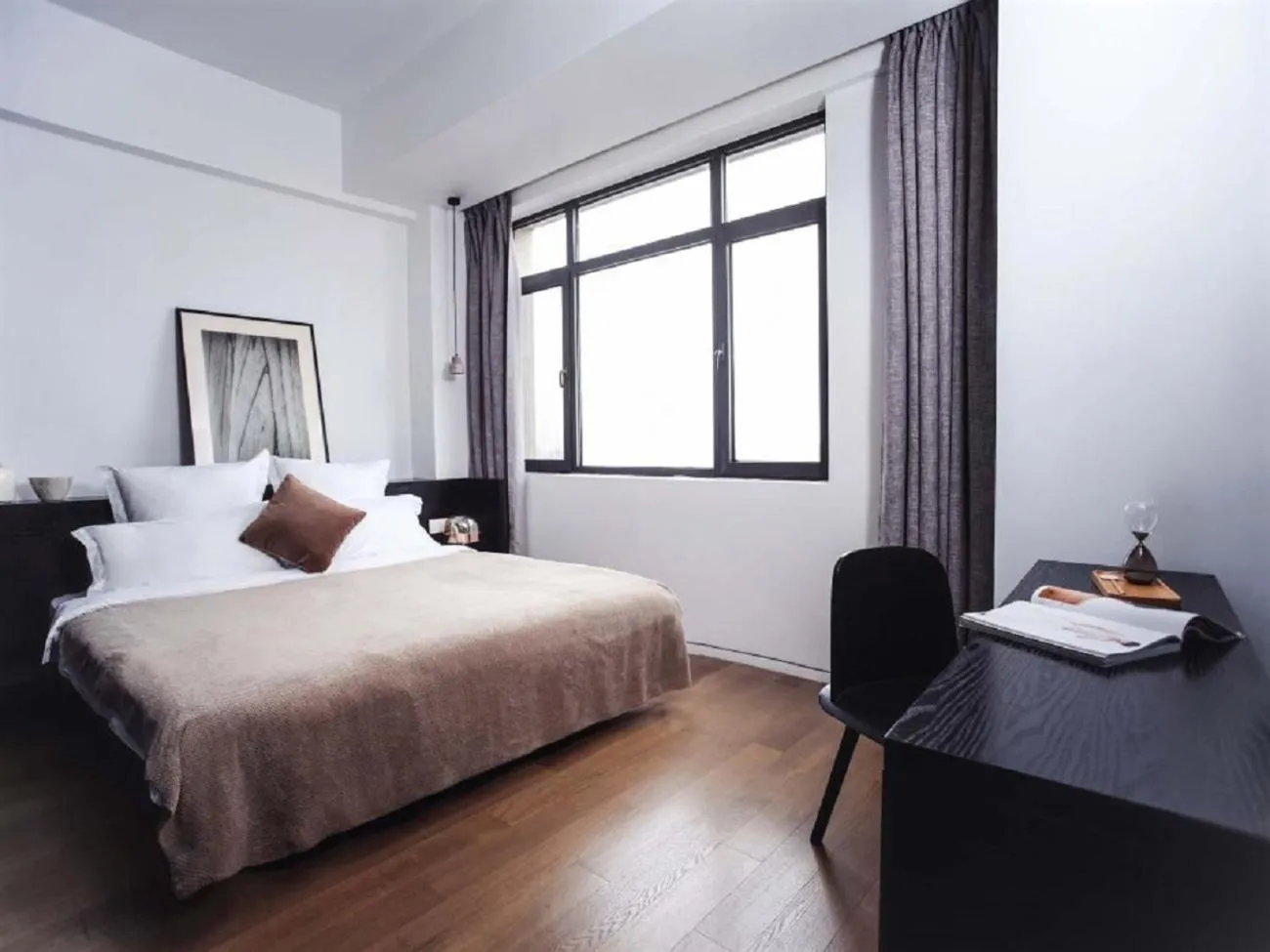 Bed in base-Shanghai Pusan Serviced Apartment