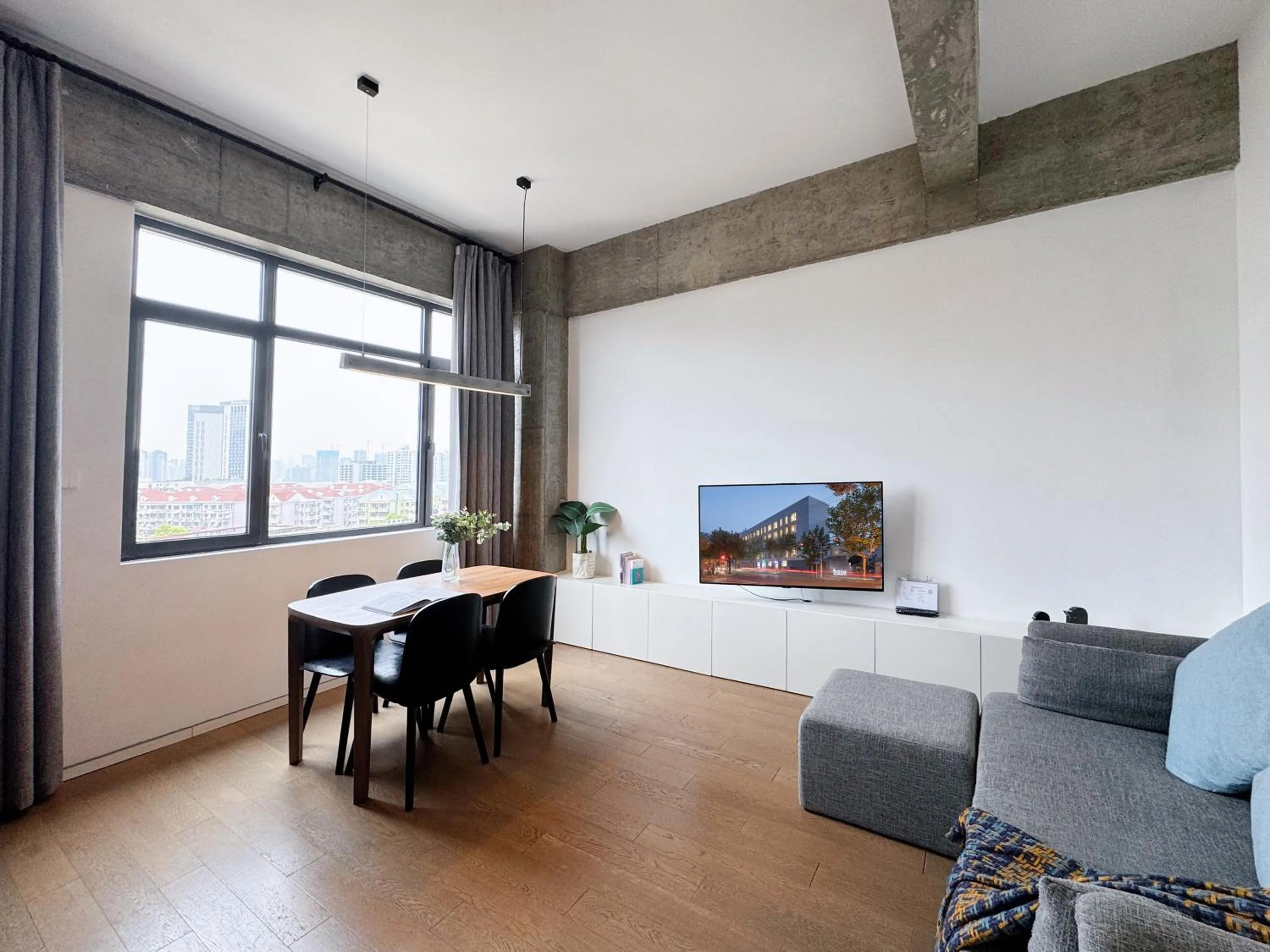 Dining area in base-Shanghai Pusan Serviced Apartment