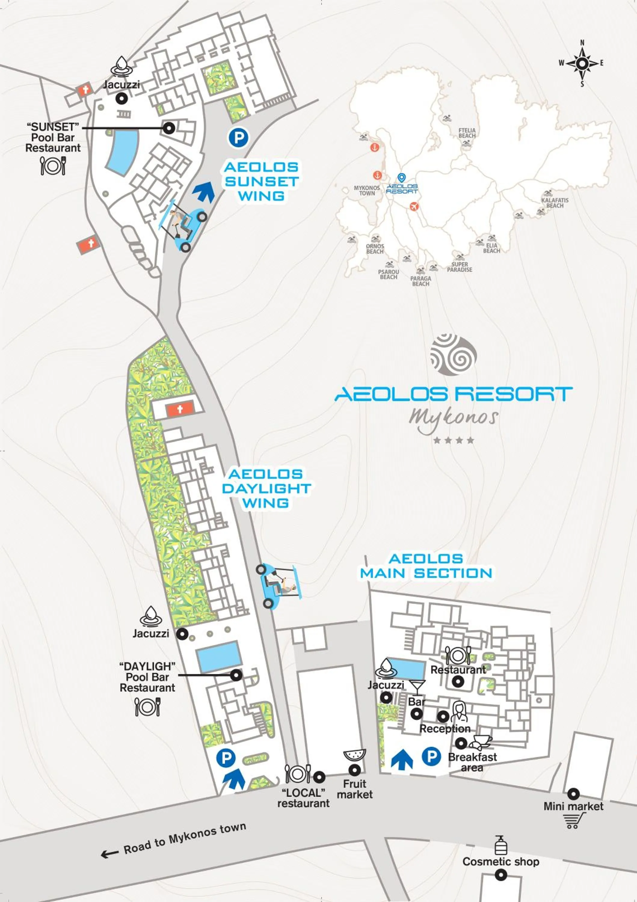 Logo/Certificate/Sign in Aeolos Resort