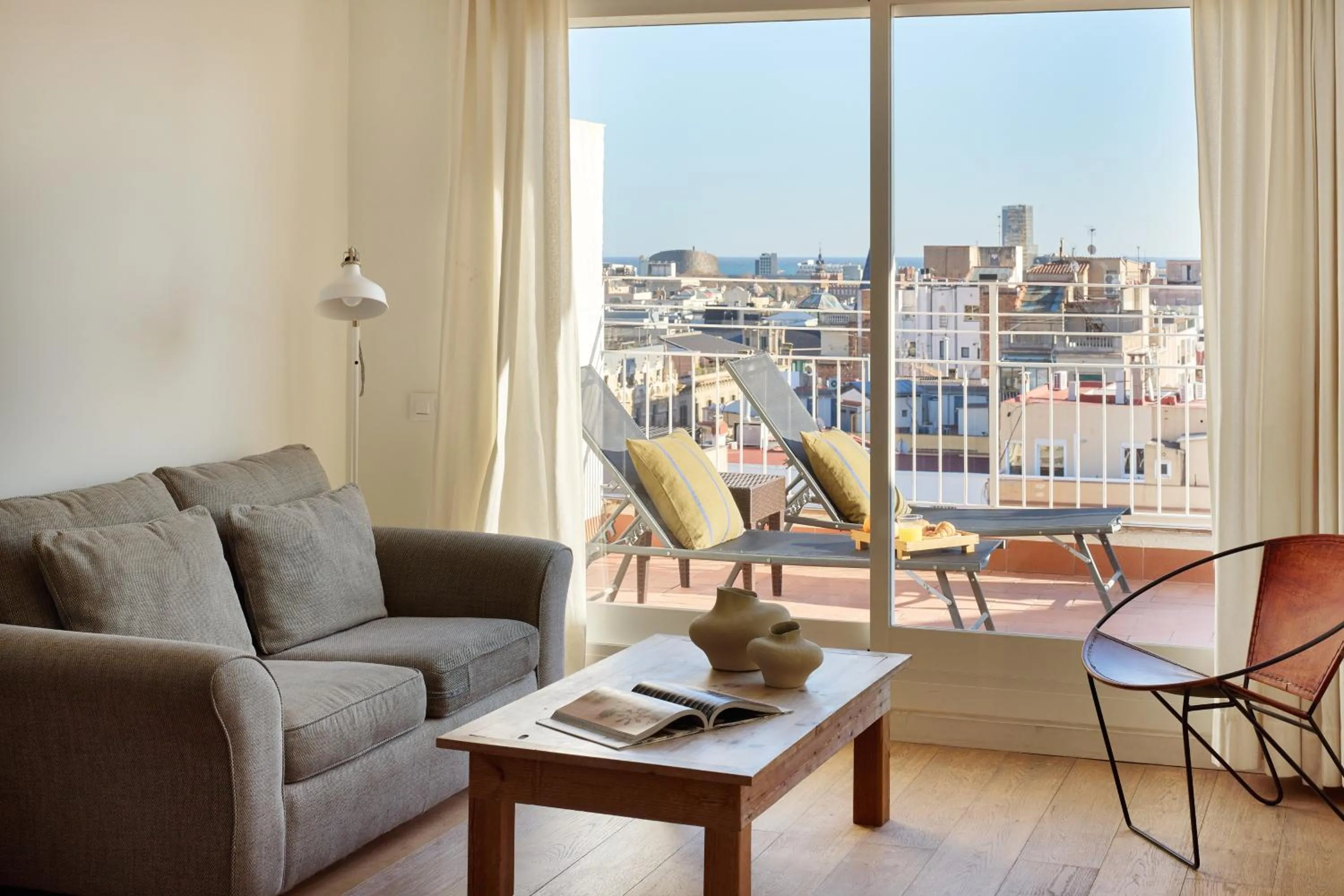 City view in Factory Apartments Barcelona