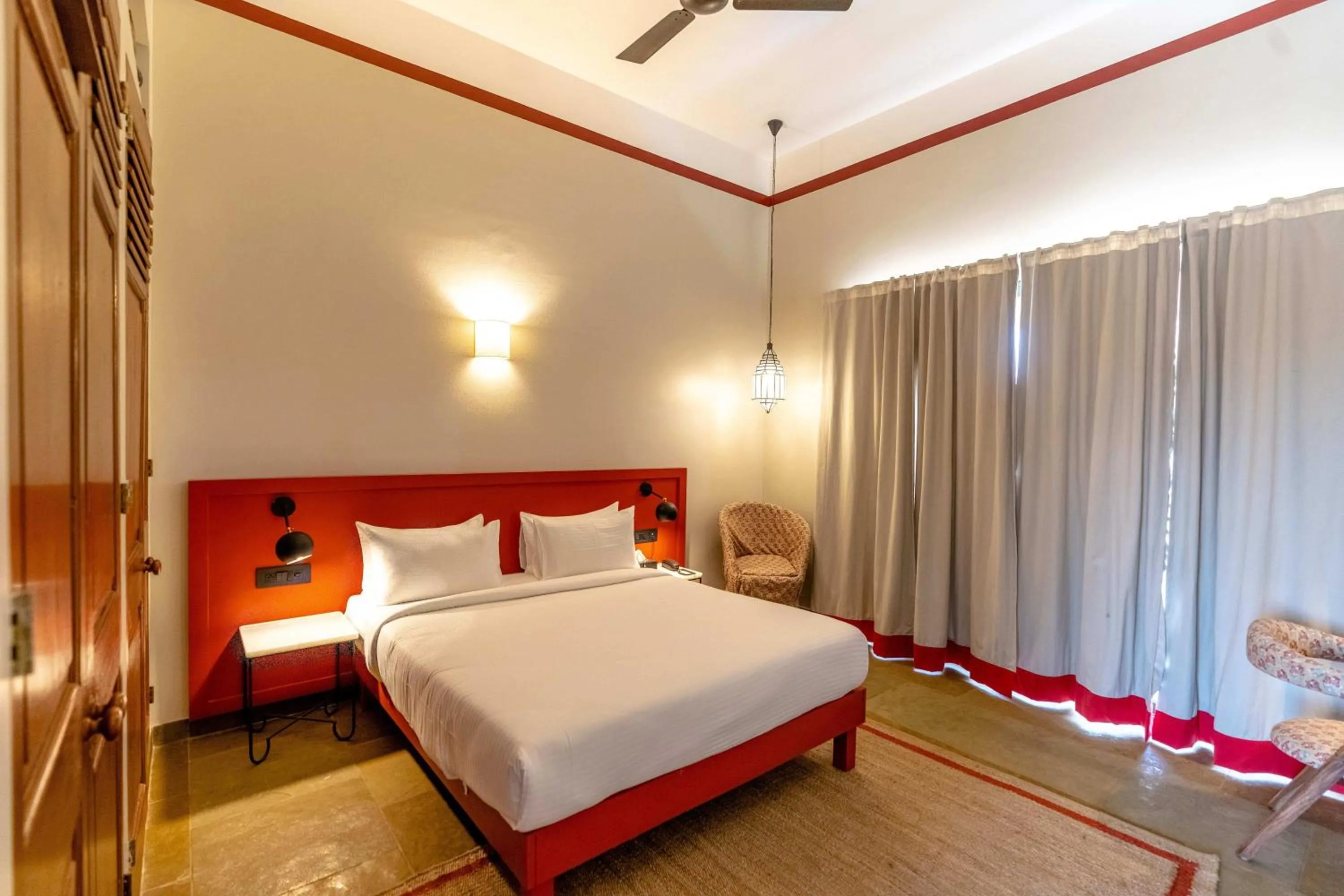 Bathroom, Bed in DanCenter by CheckIn House of Jasol Jaipur