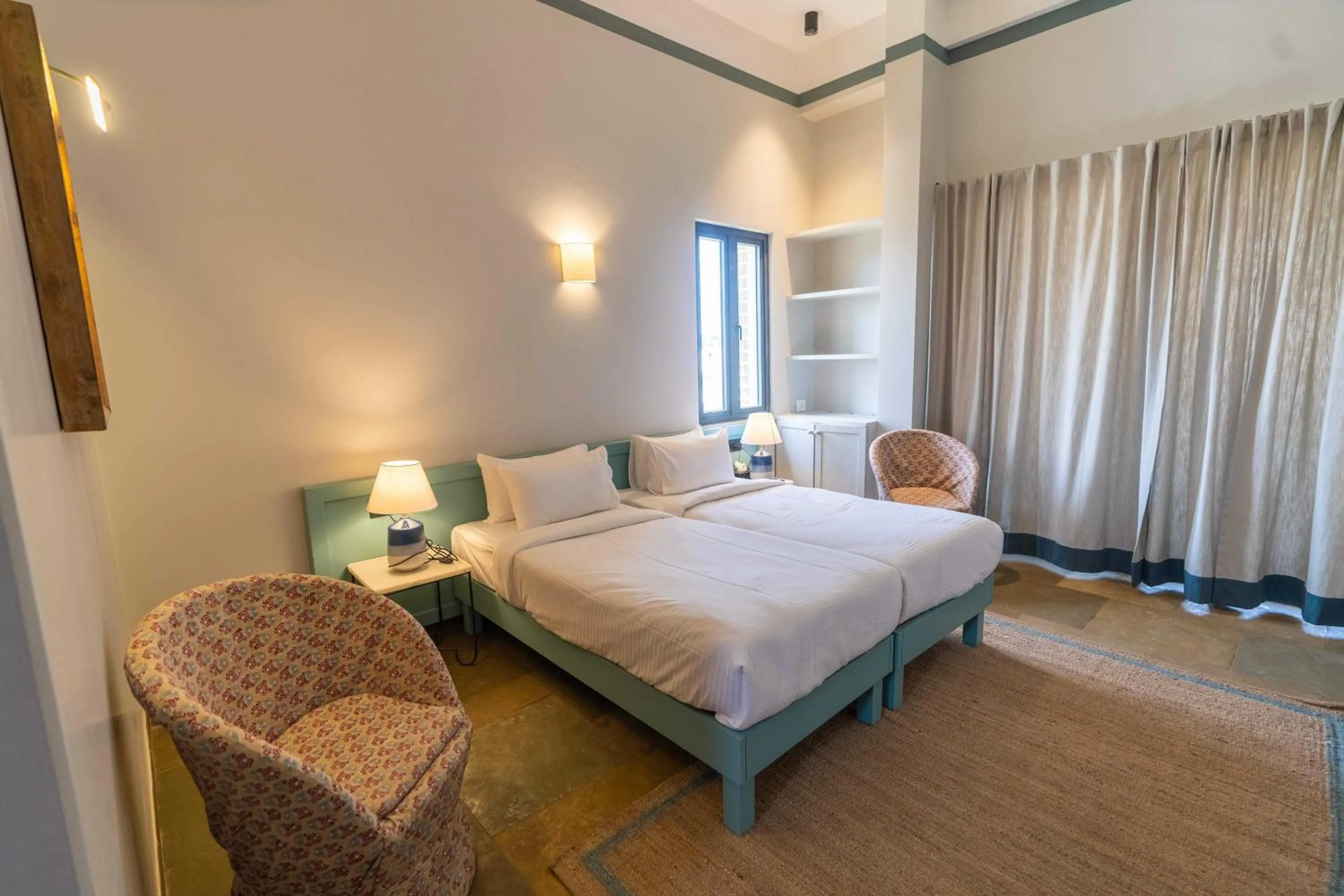 Bathroom, Bed in DanCenter by CheckIn House of Jasol Jaipur