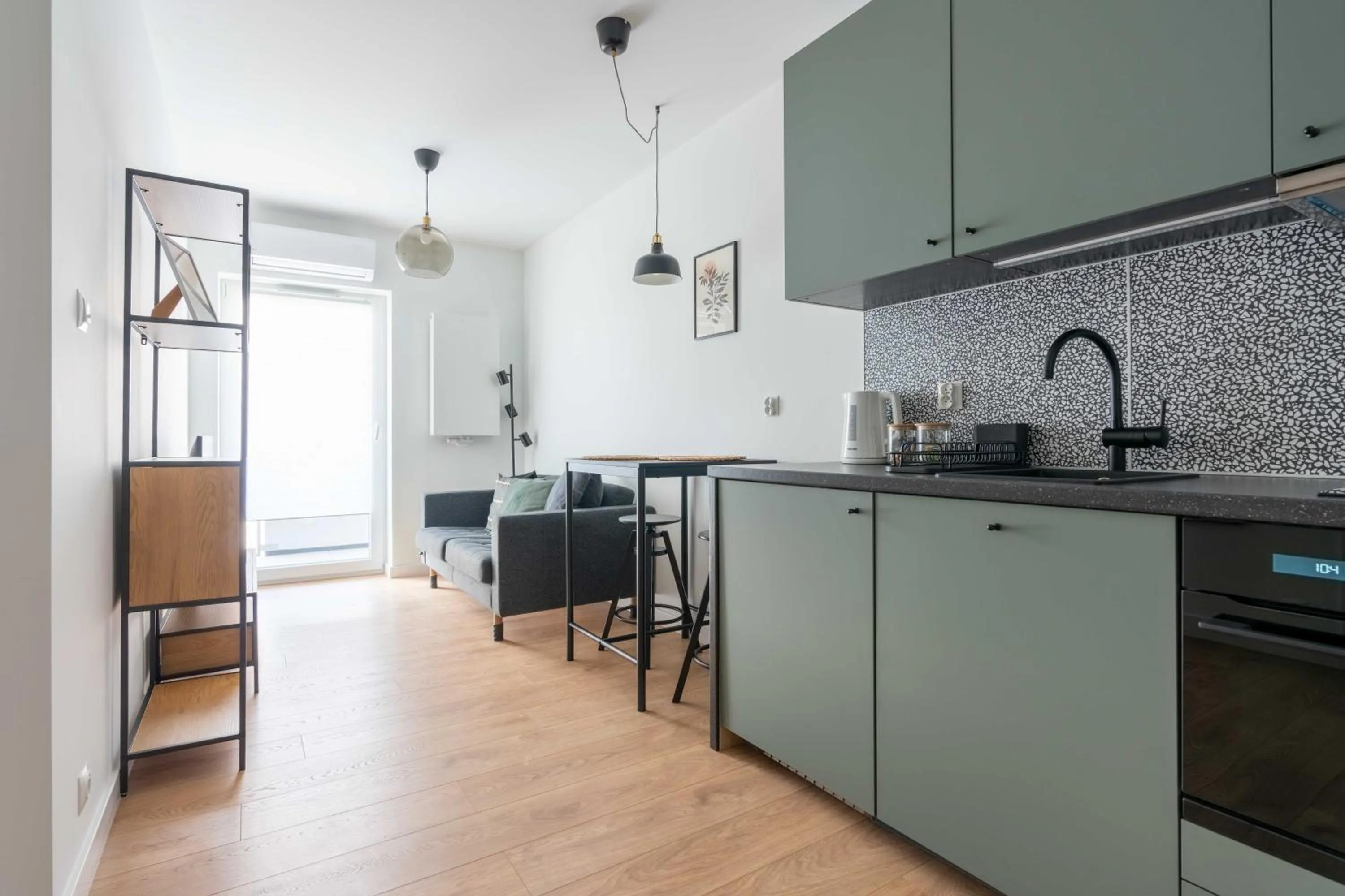 Kitchen or kitchenette in Aparthotel Weissa 7