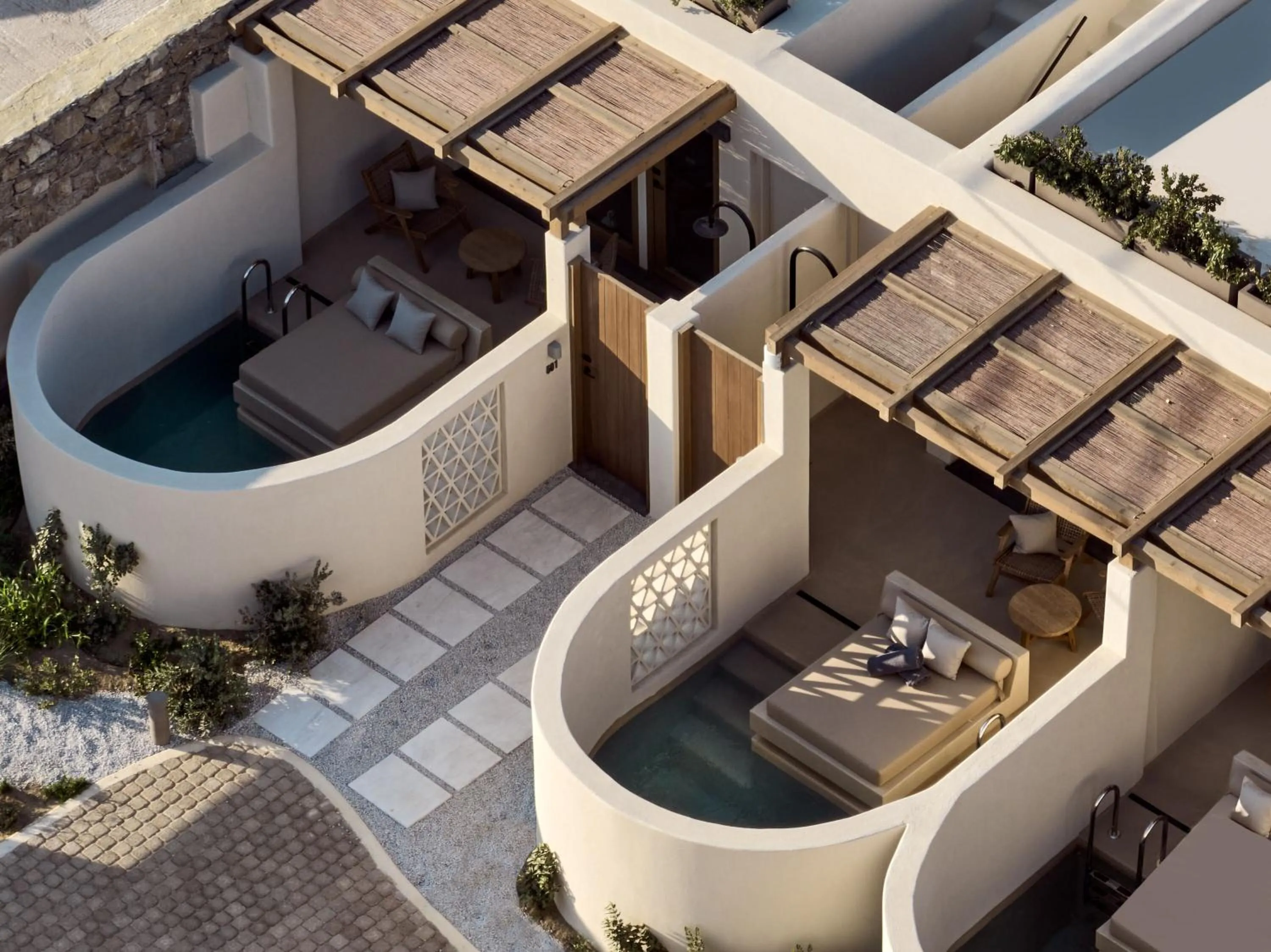 Patio in Domes Noruz Mykonos