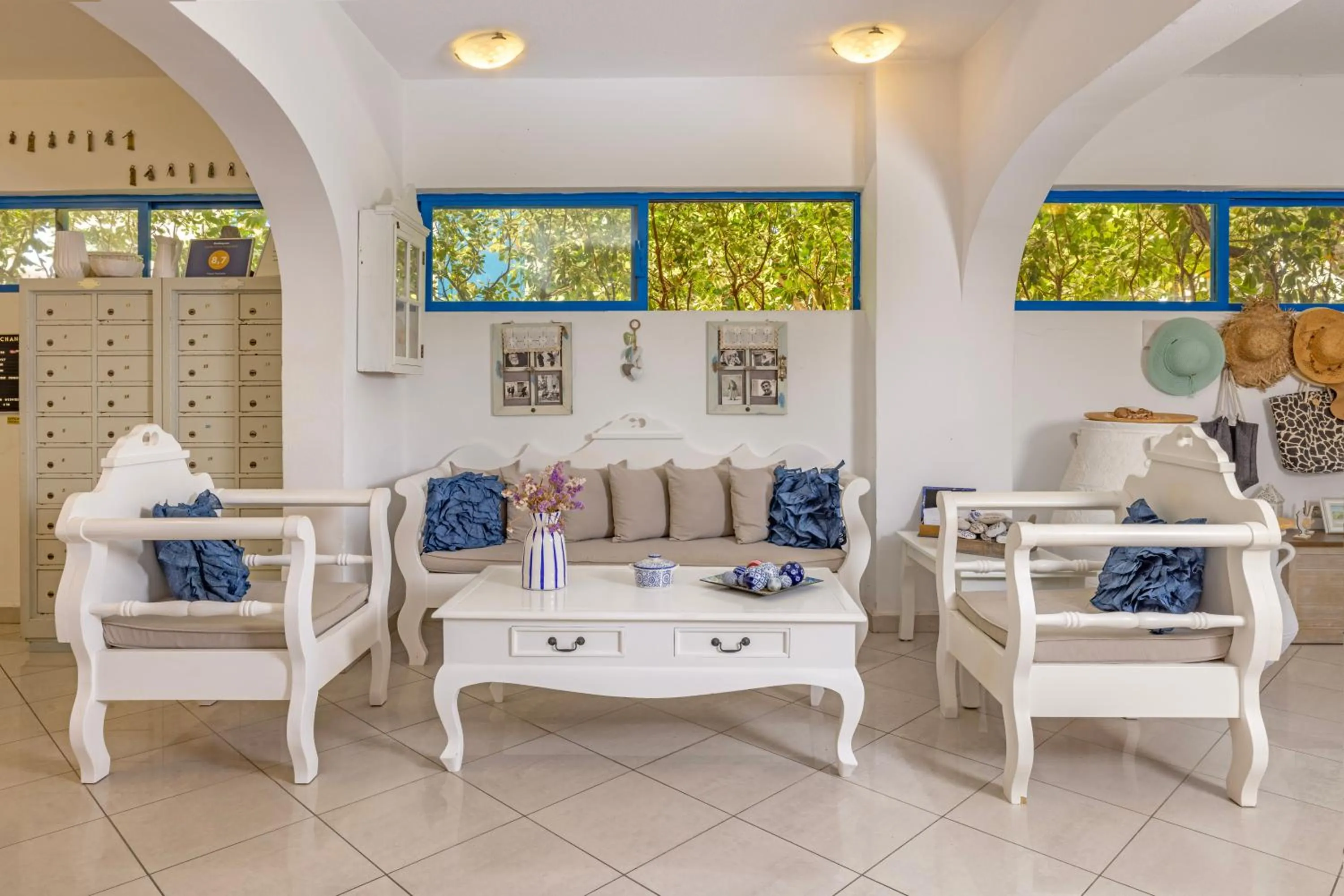 Lobby or reception in Hotel Nathalie