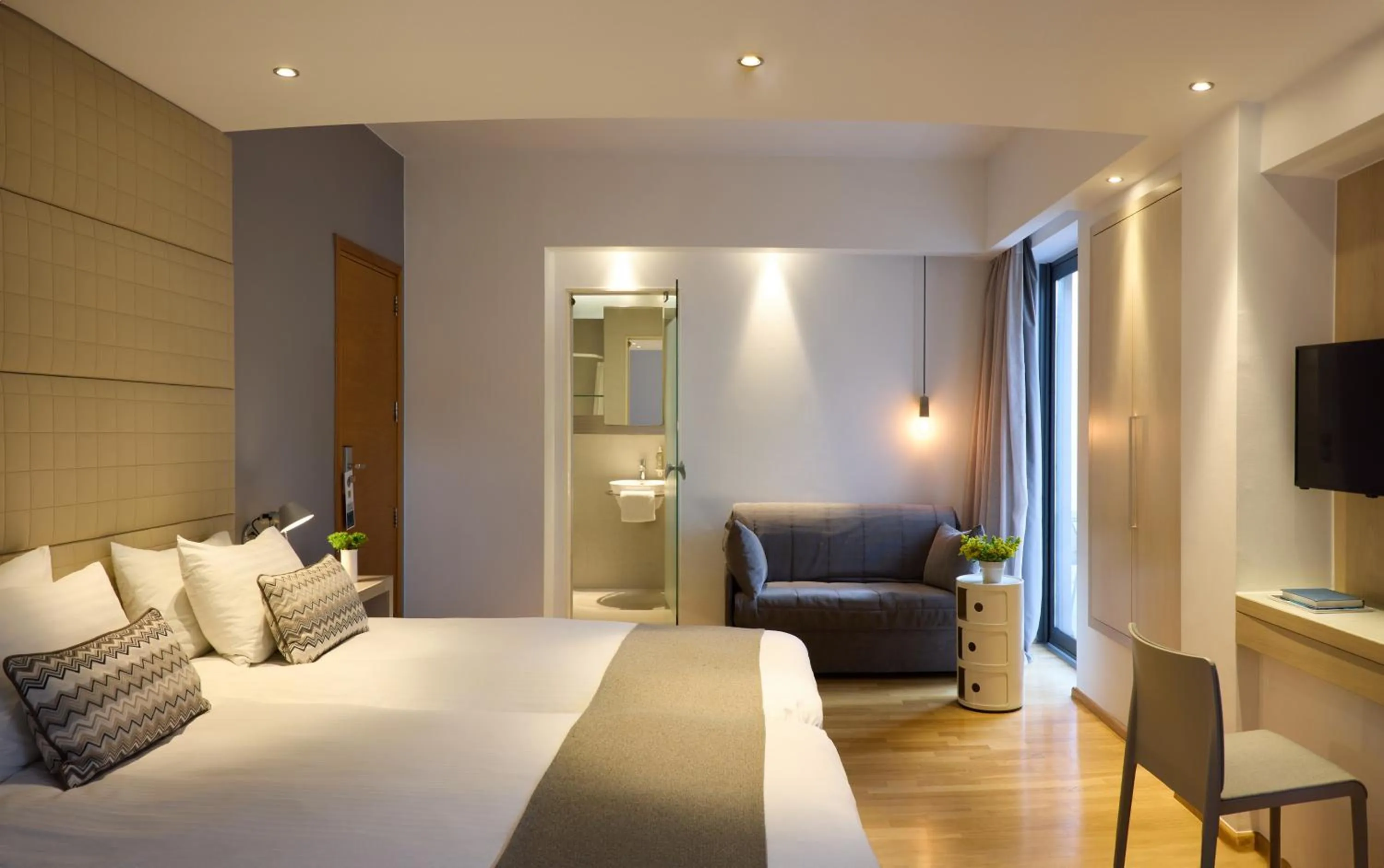 Bedroom, Bed in Domotel Olympia