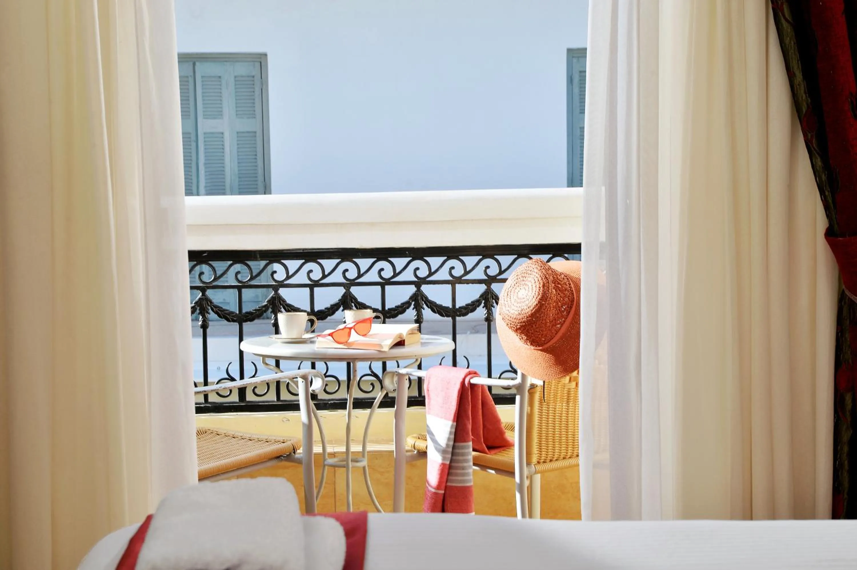 Balcony/Terrace, Bed in Agistri Hotel