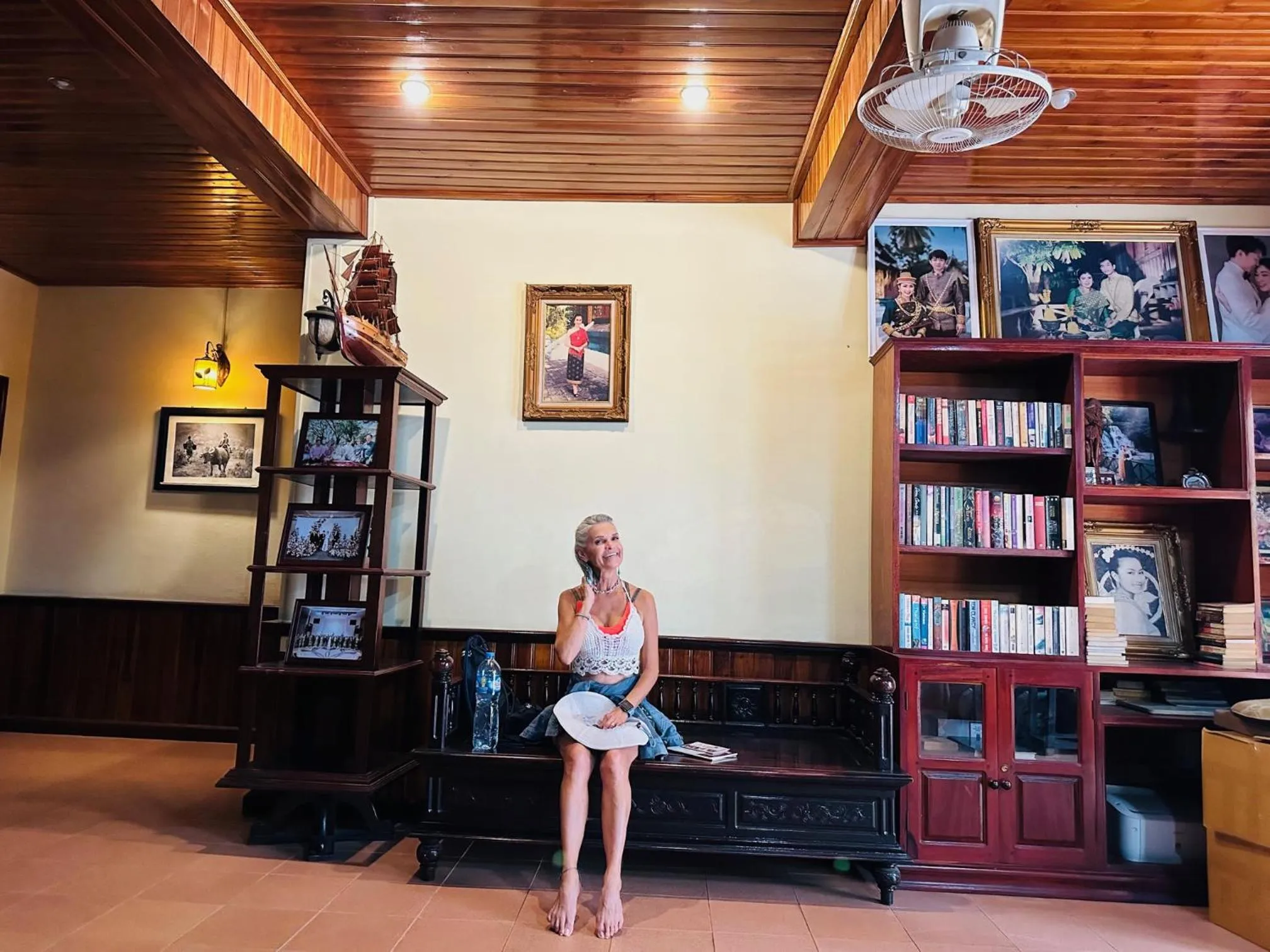 Seating area in Villa Alounsavath Mekong Riverside