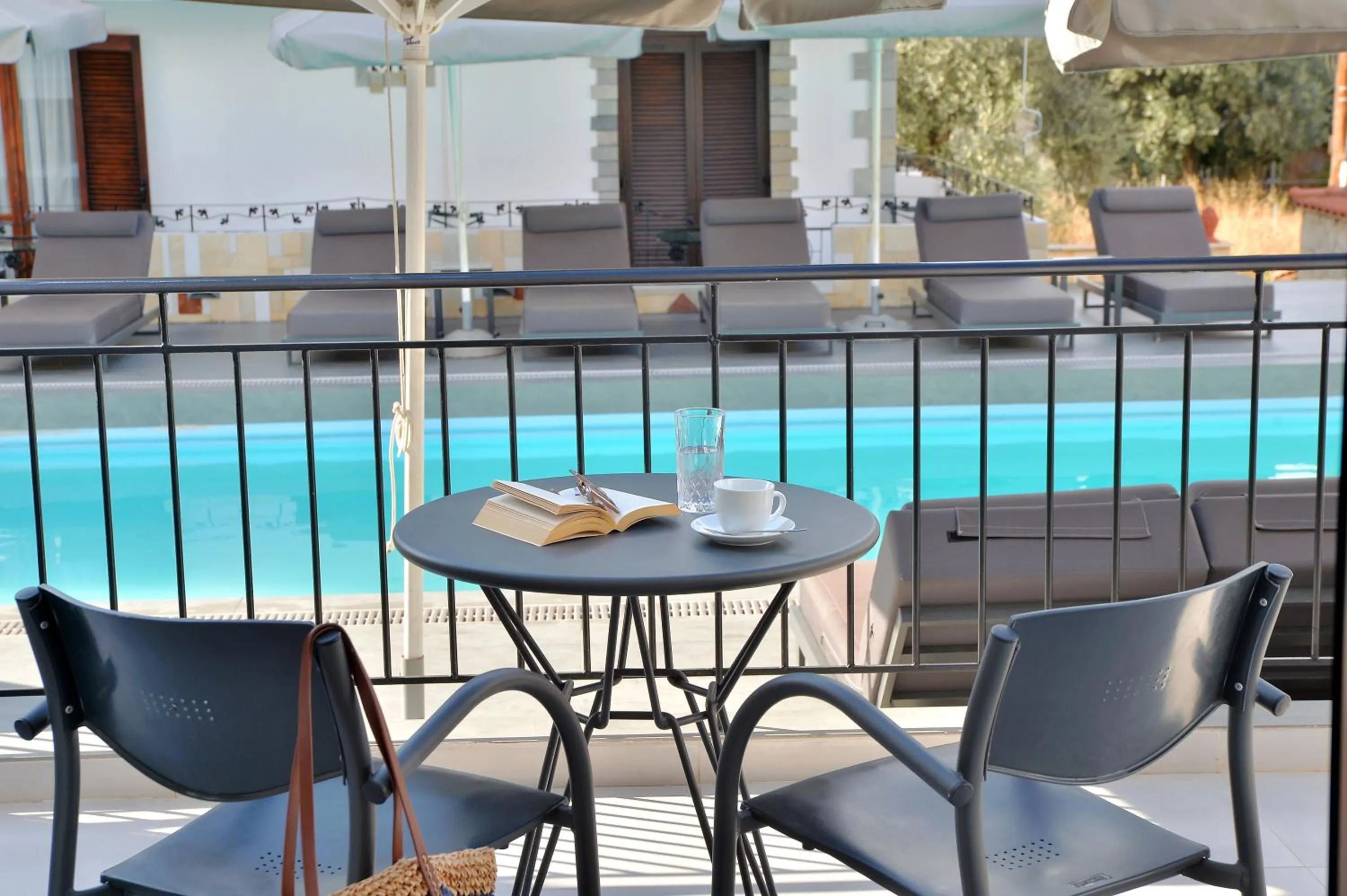 Pool view in Yianna Hotel