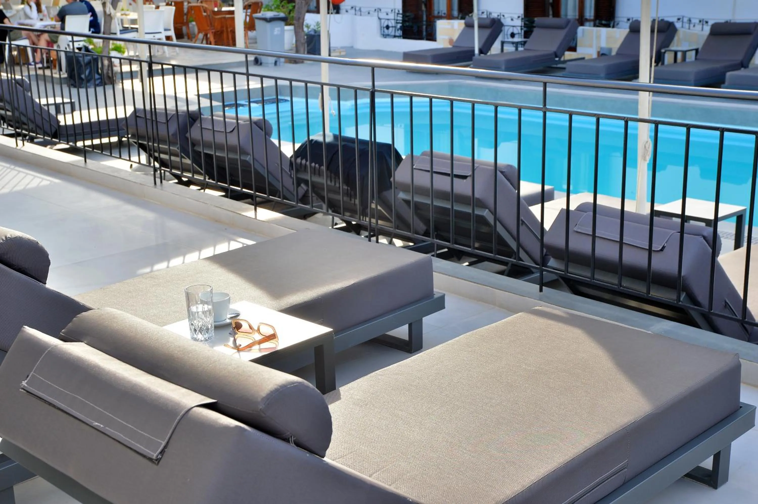 Pool view in Yianna Hotel