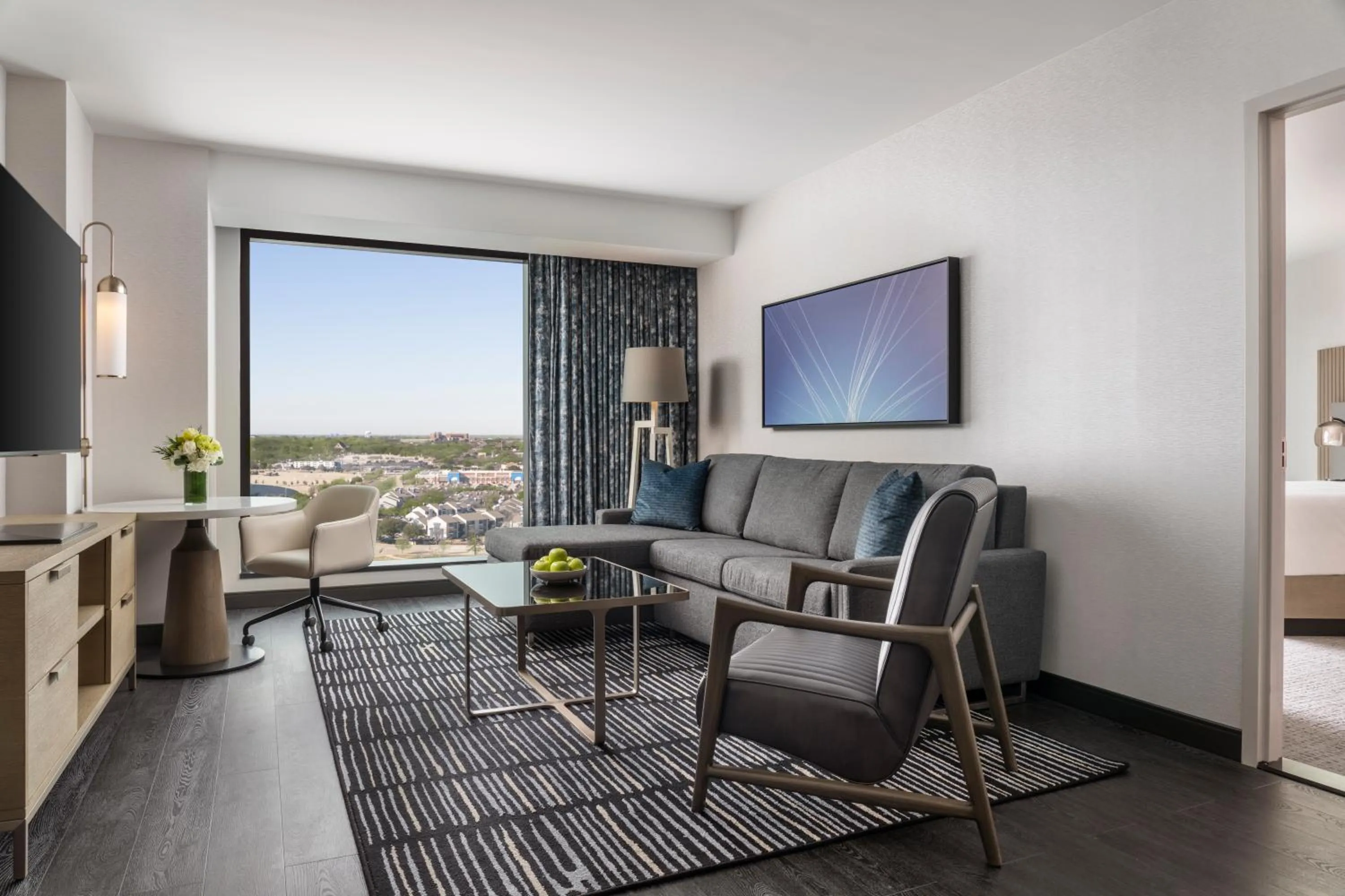 Seating area in Loews Arlington Hotel
