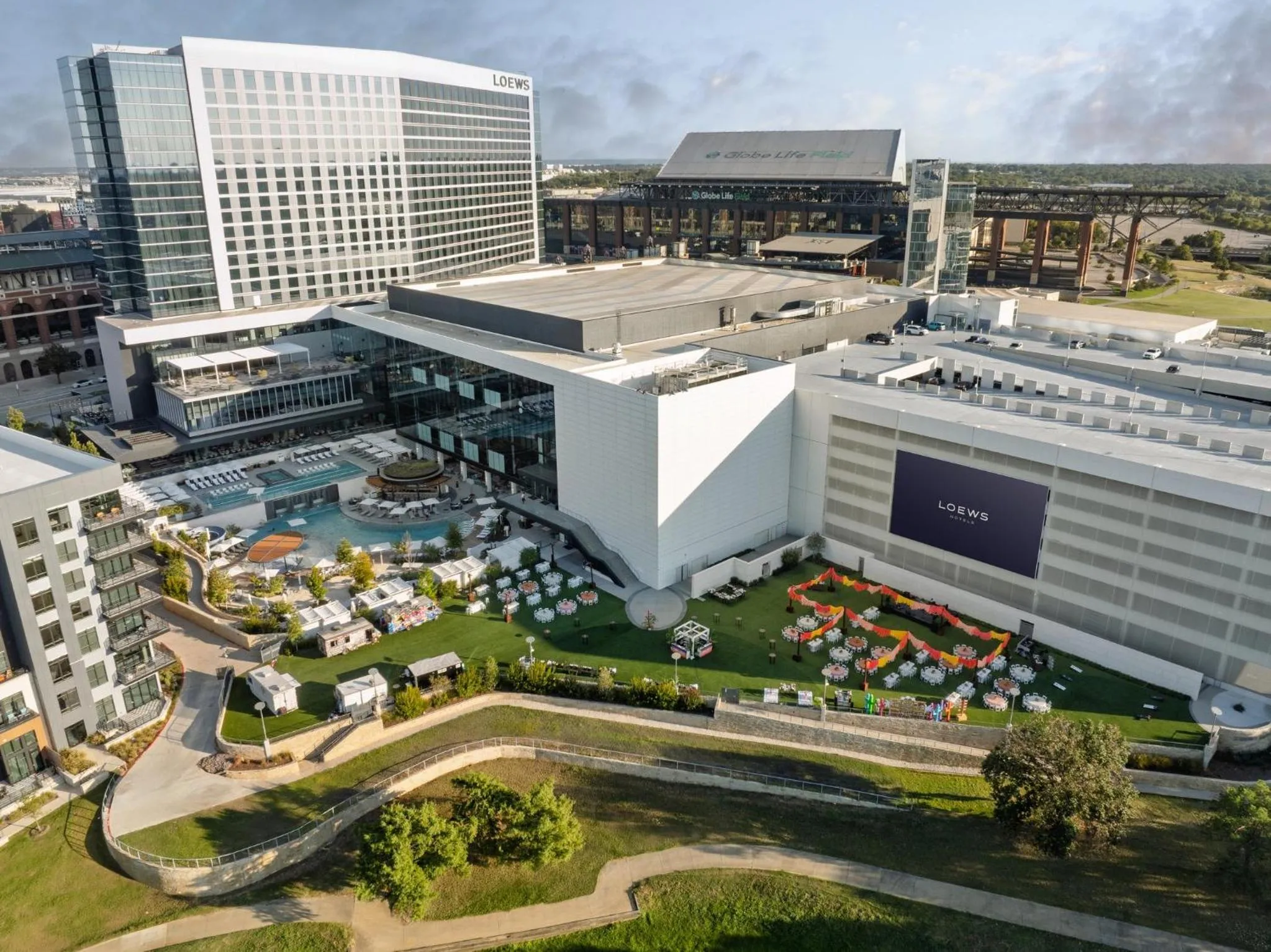 Bird's eye view in Loews Arlington Hotel