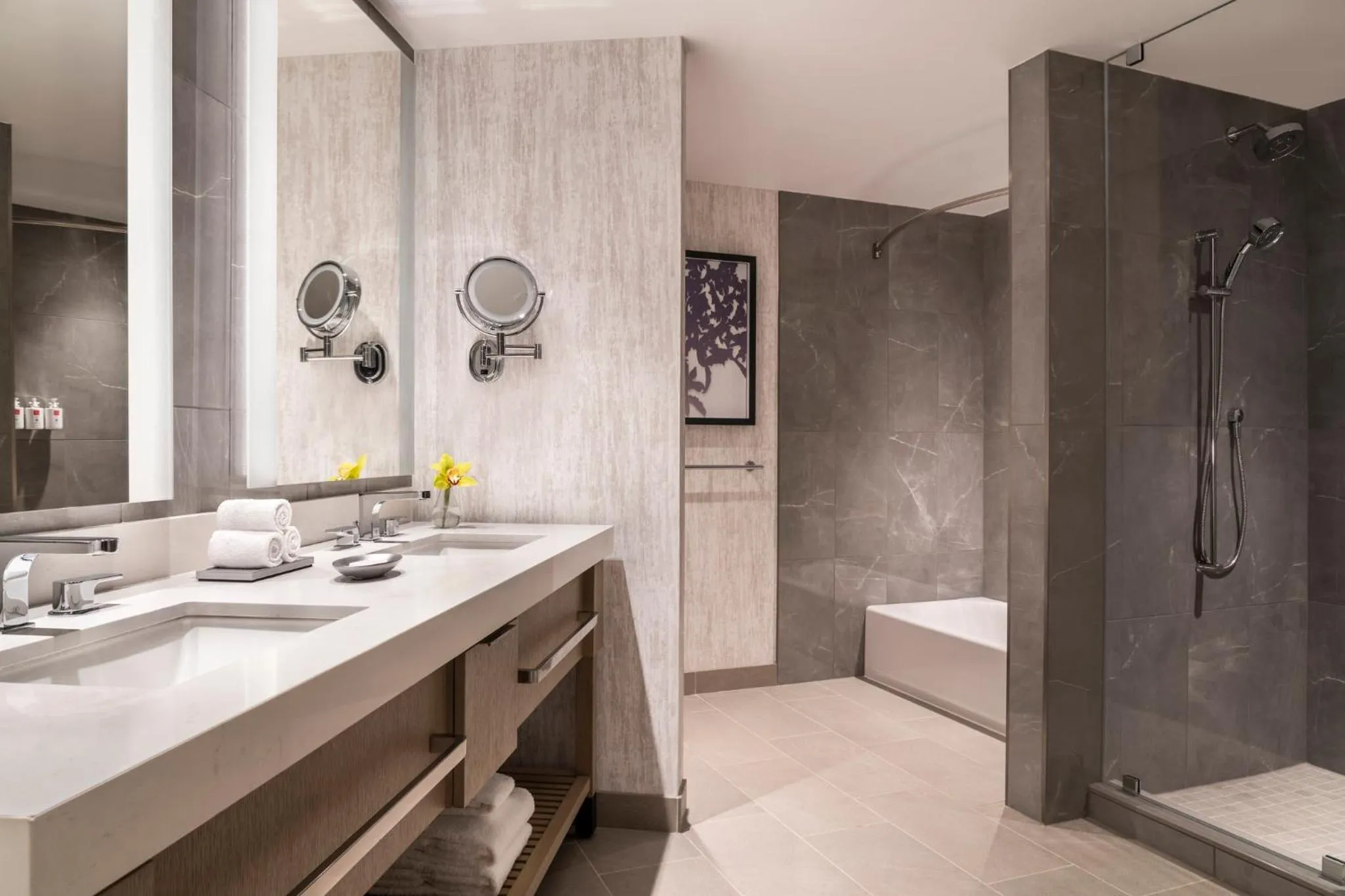 Bathroom in Loews Arlington Hotel