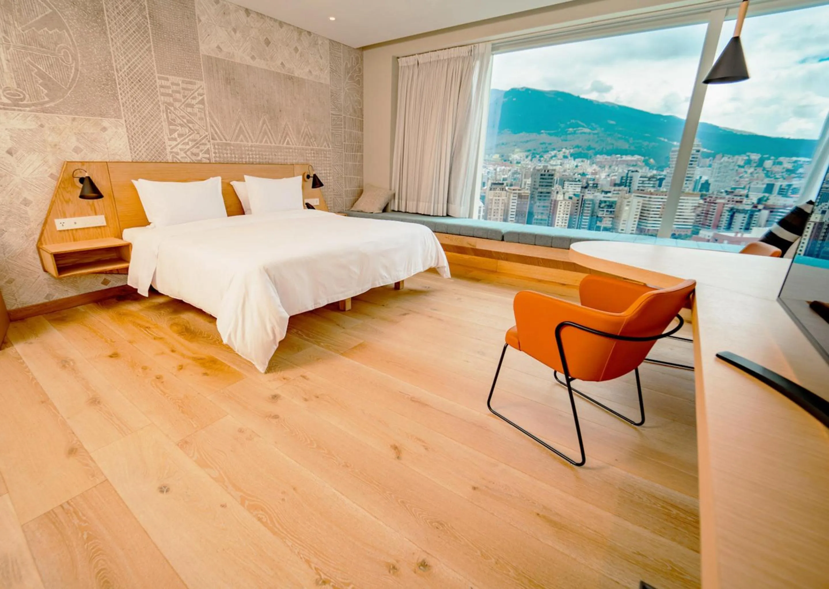 Bed in GO Quito Hotel