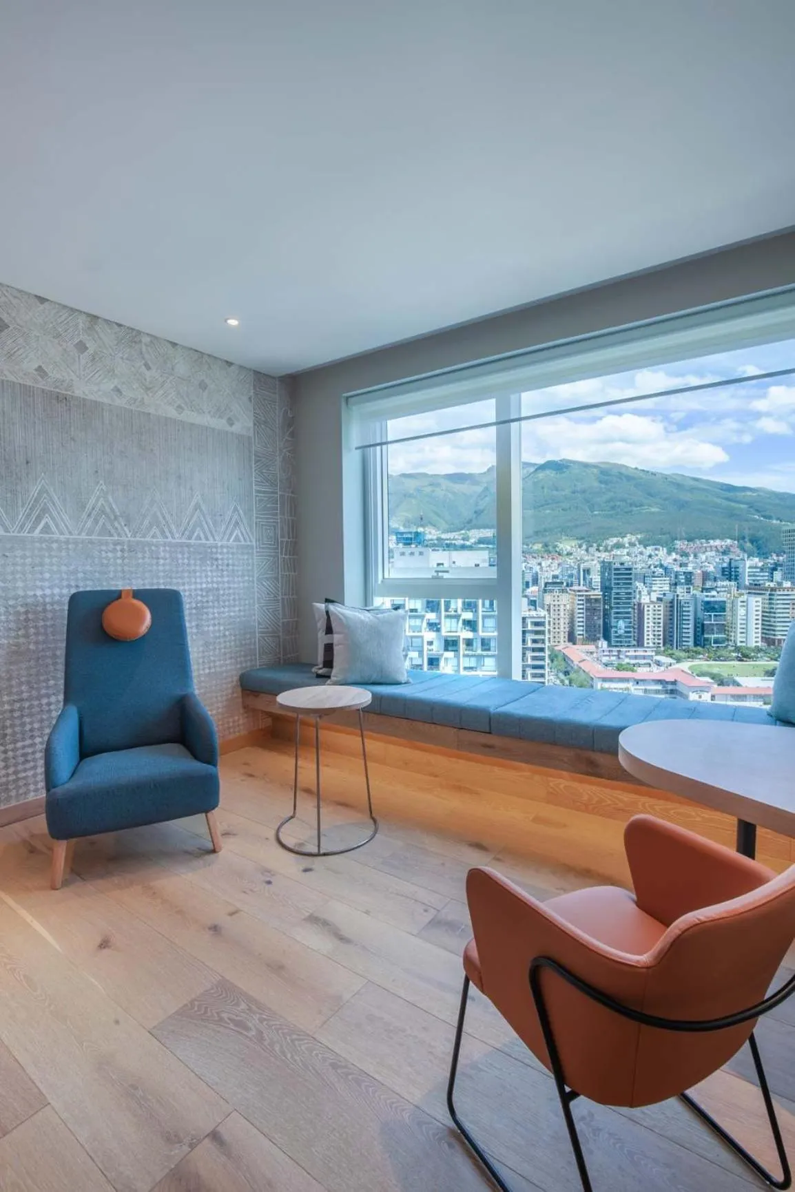 Seating area in GO Quito Hotel