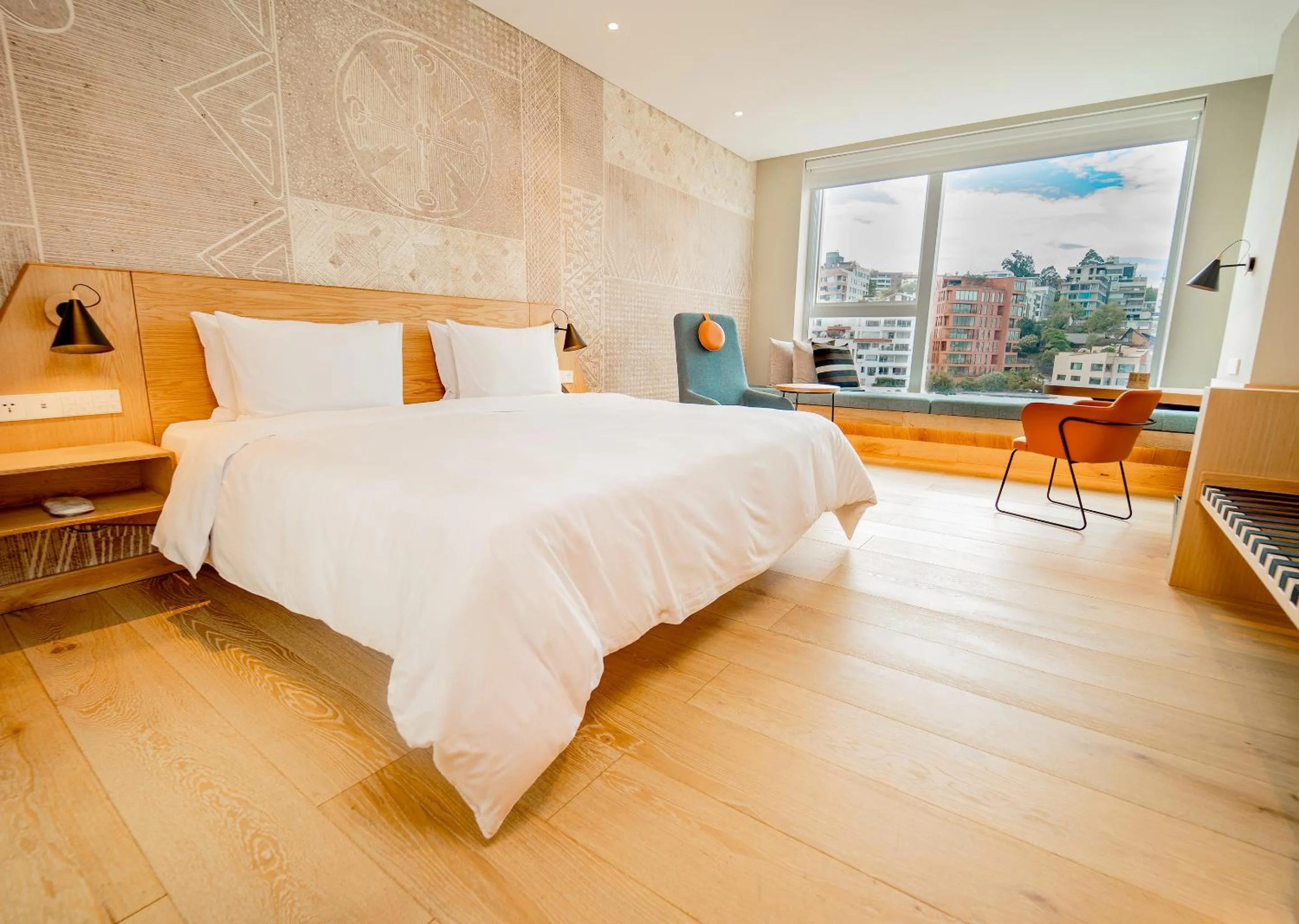 Bed in GO Quito Hotel