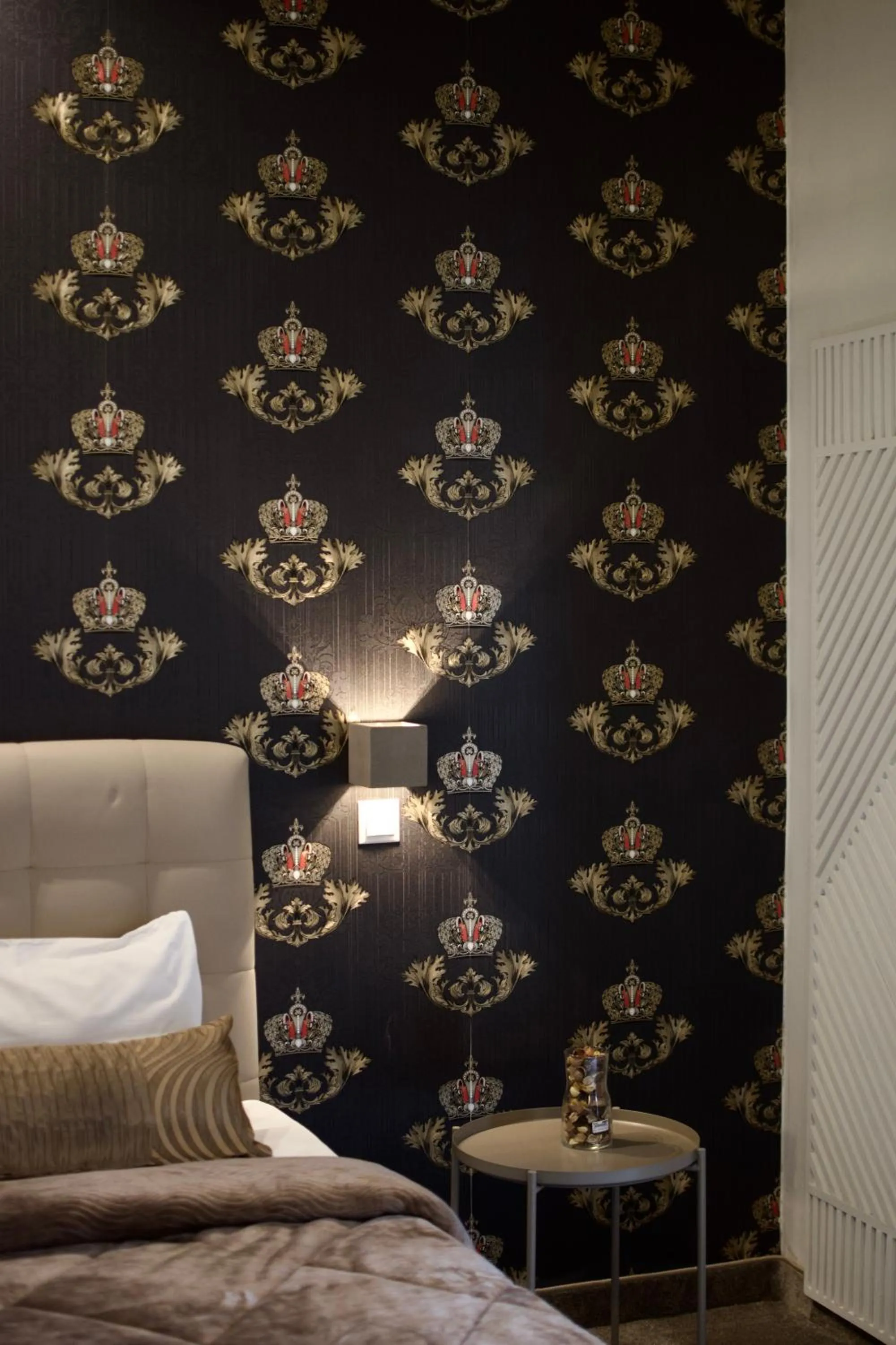 Bed in Minoa Athens Hotel