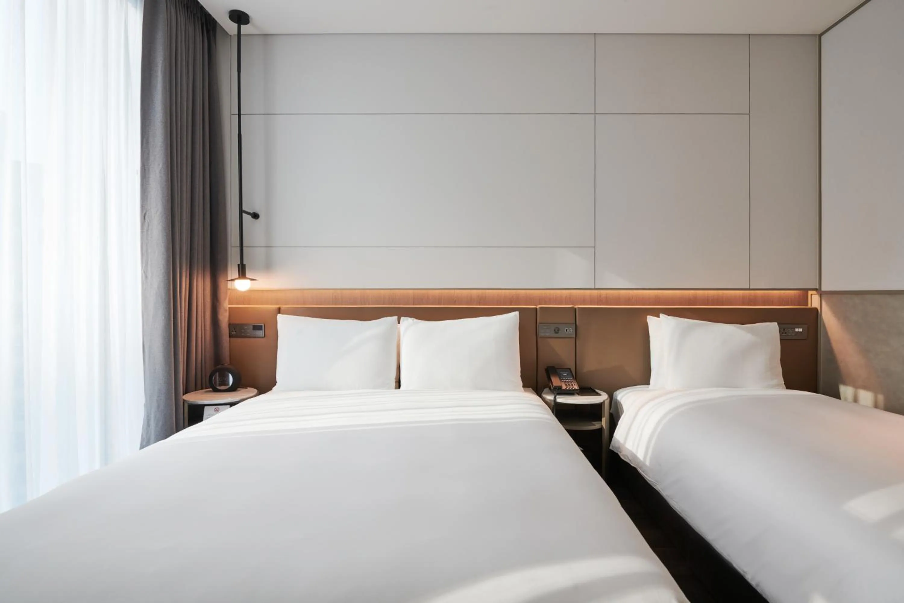 Bed in Nine Tree Premier ROKAUS Hotel Seoul Yongsan