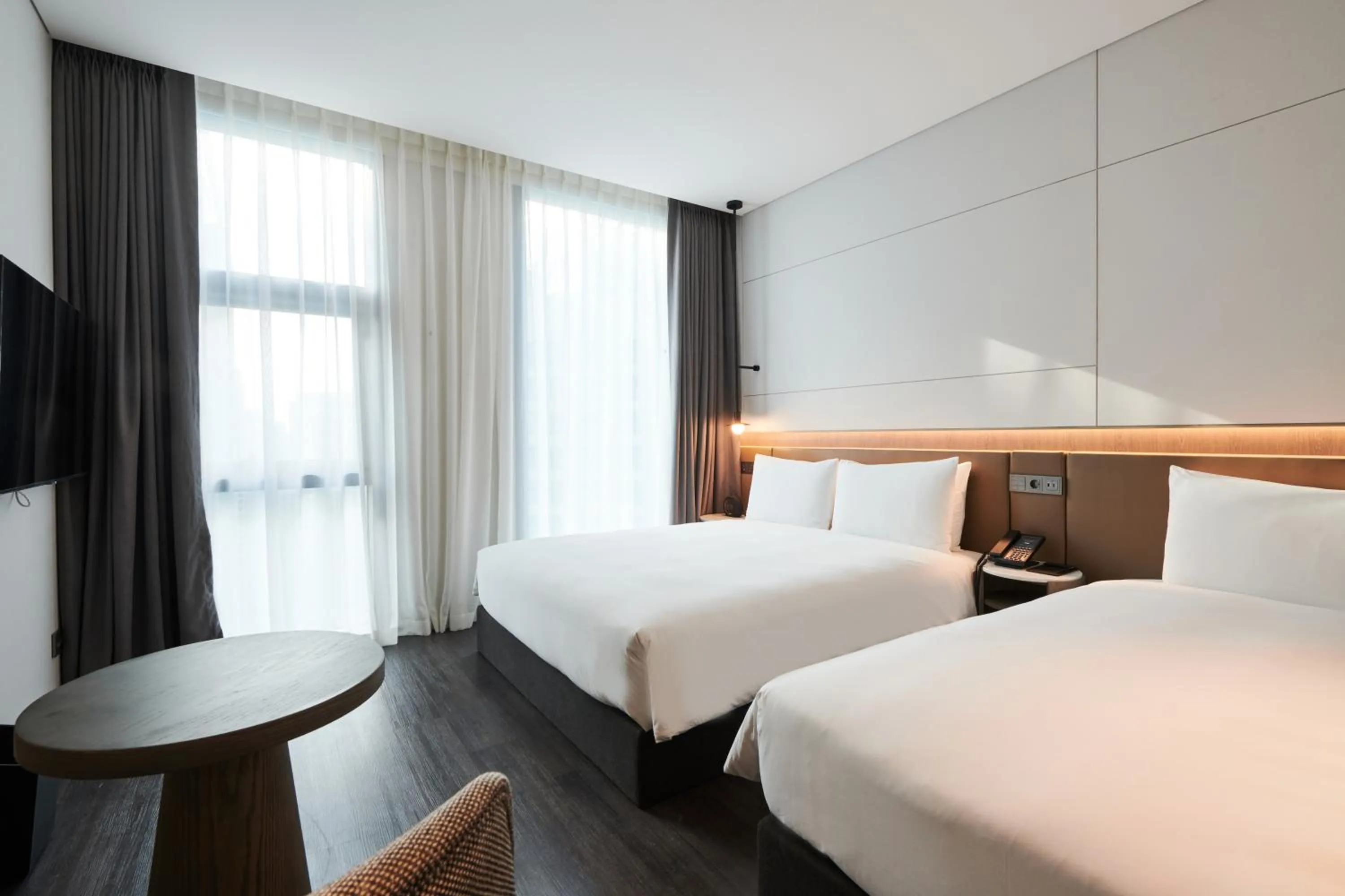 Bed in Nine Tree Premier ROKAUS Hotel Seoul Yongsan