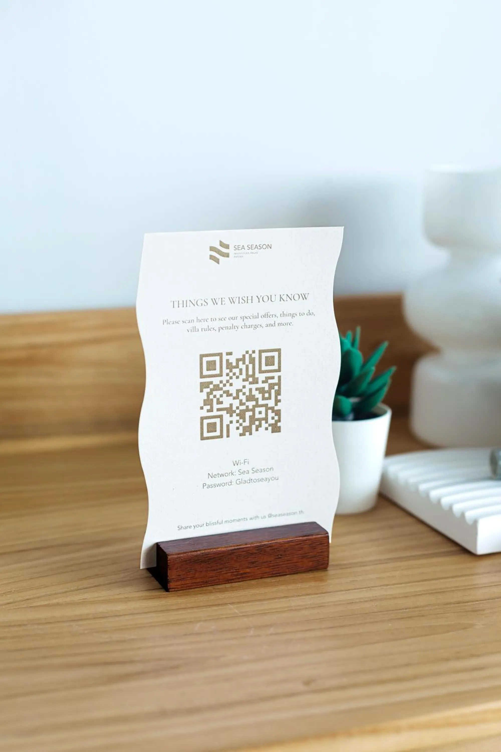 Text overlay in Sea Season Pool Villa Pattaya