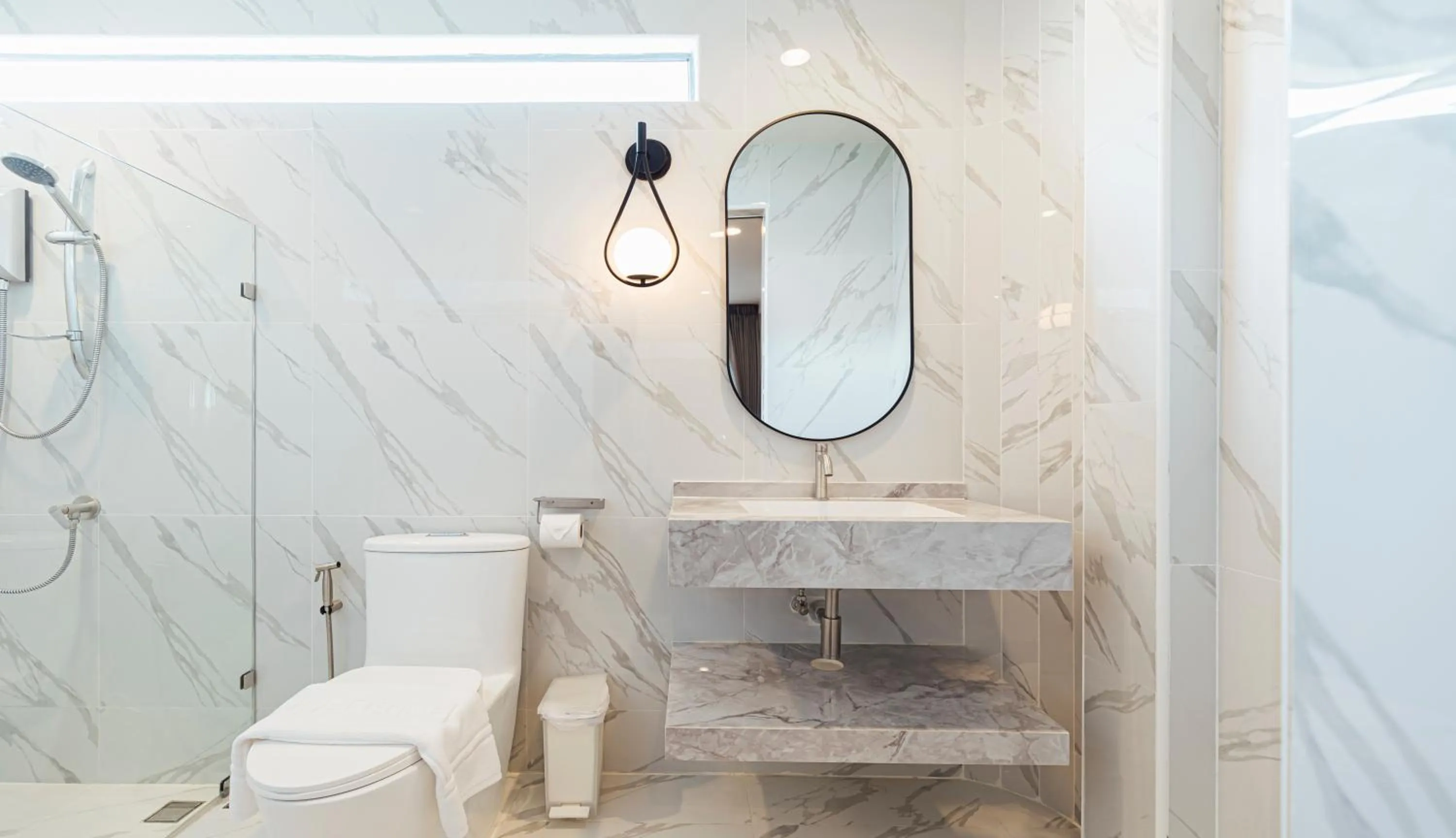 Shower in Sea Season Pool Villa Pattaya