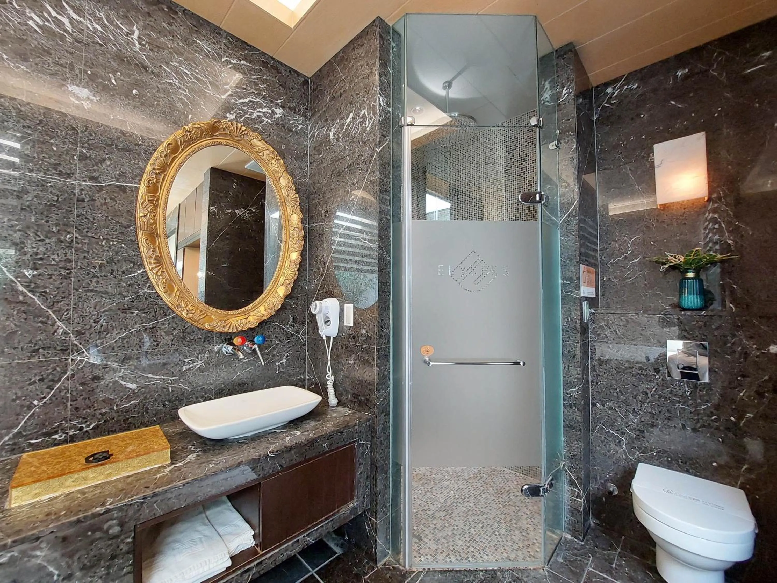 Shower in Elysees Motel